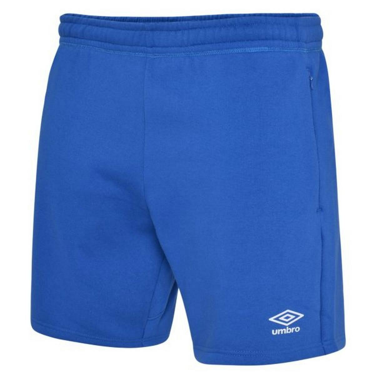 Umbro Blue/White Kids Club Leisure Shorts - Royal - Royal - 13 Years - 70% Cotton/30% Elastane