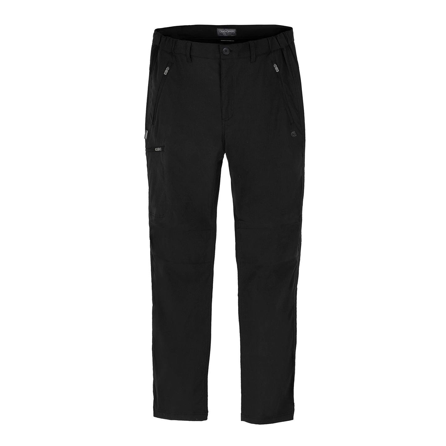 Craghoppers Men's Black Kiwi Pro Stretch Cargo Trousers - 40R - 96% Recycled Polyamide/4% Elastane