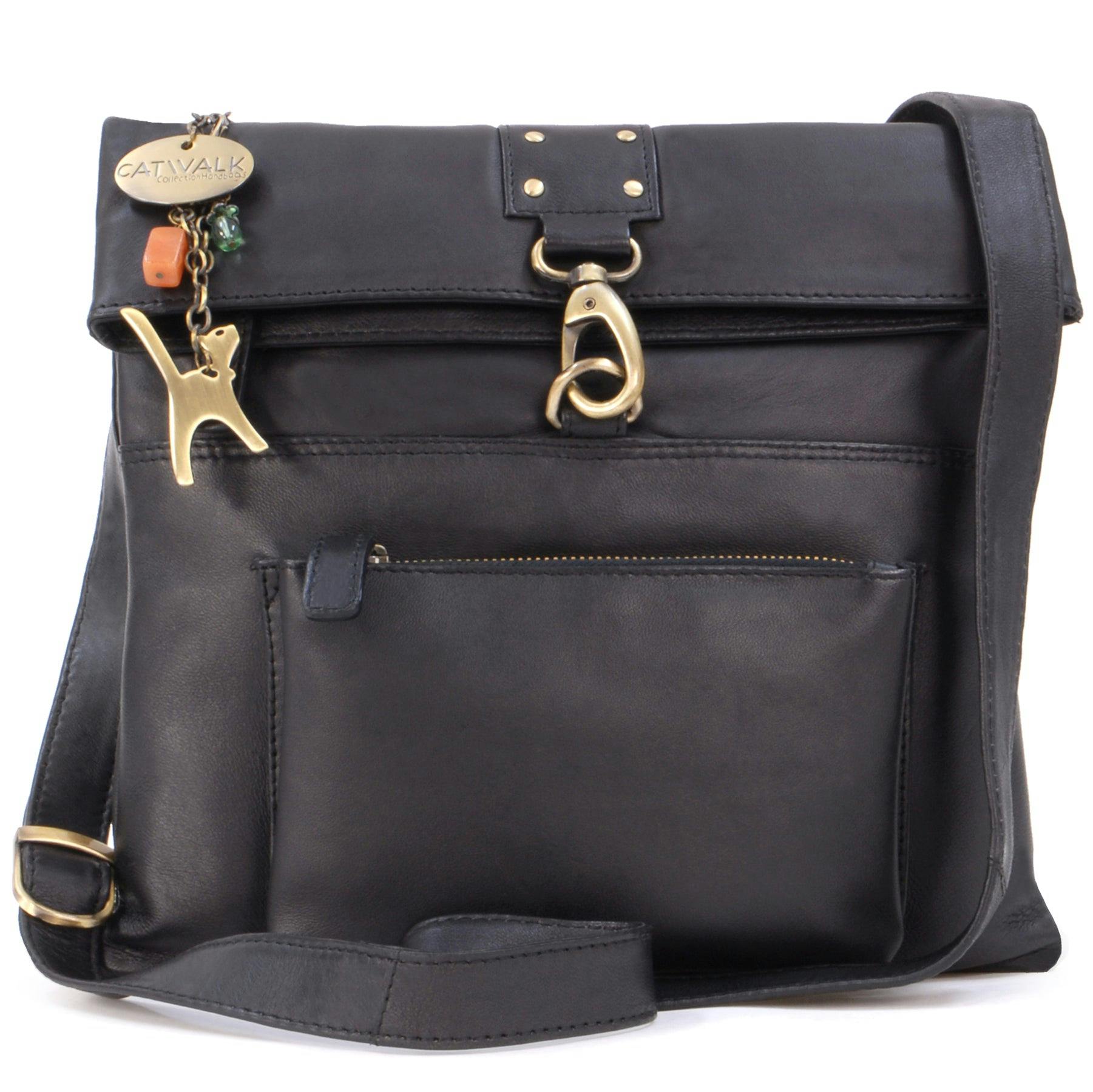 Catwalk Collection Handbags Black Dispatch - Crossbody Bag