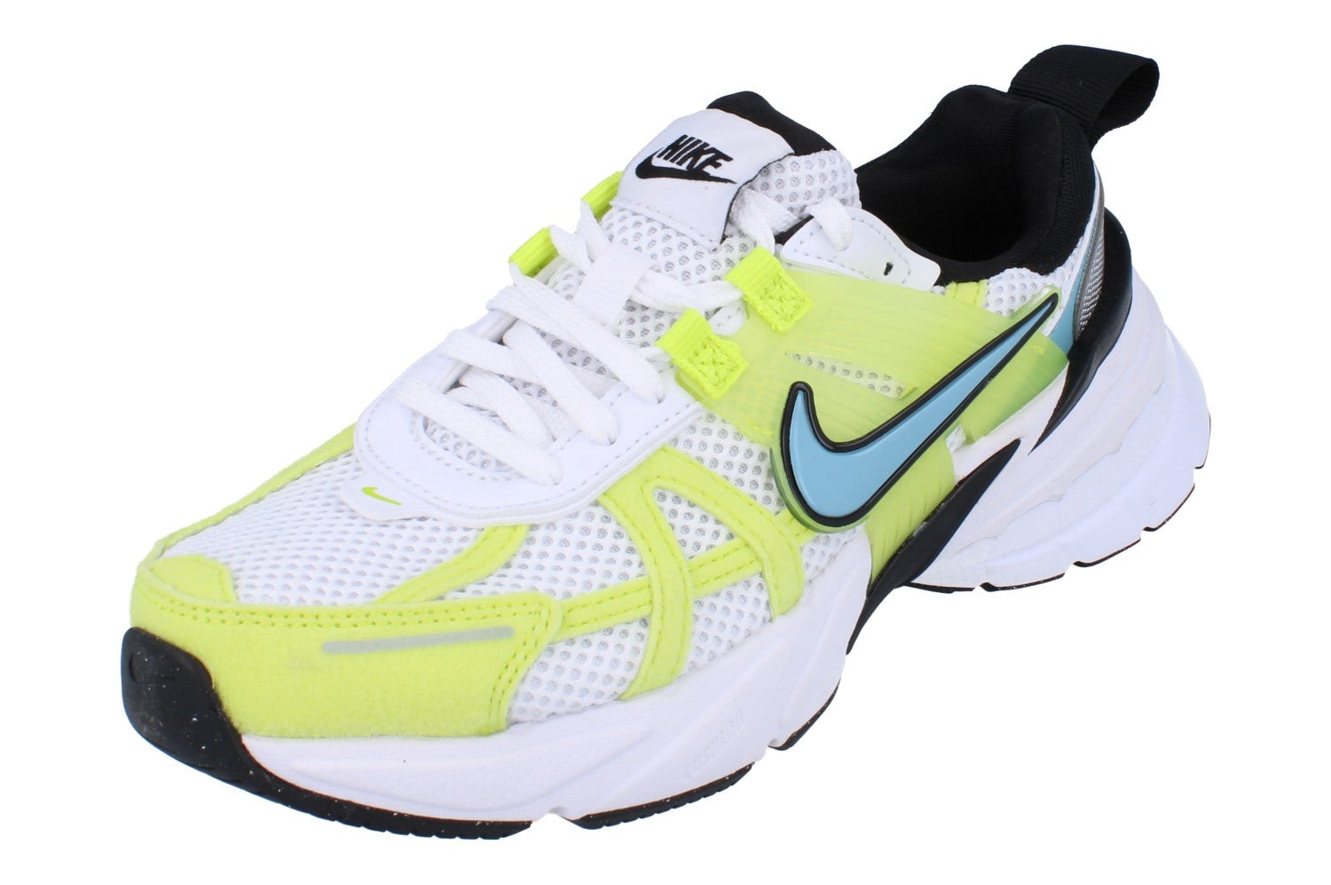 Nike Women's White/Turquoise/Black V2k Run Trainers Hj9568 100 - Uk 10 | Us 12.5 | Eu 45