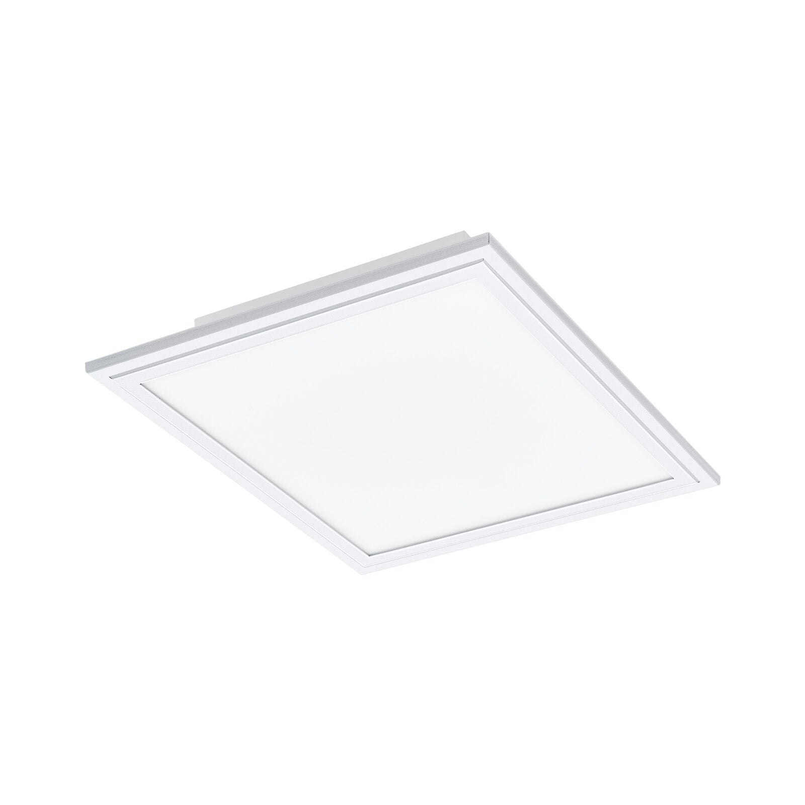 Rackhams Light/White Flush Ceiling Colour Shade Square Plastic Bulb Led 14W Incl Size 5