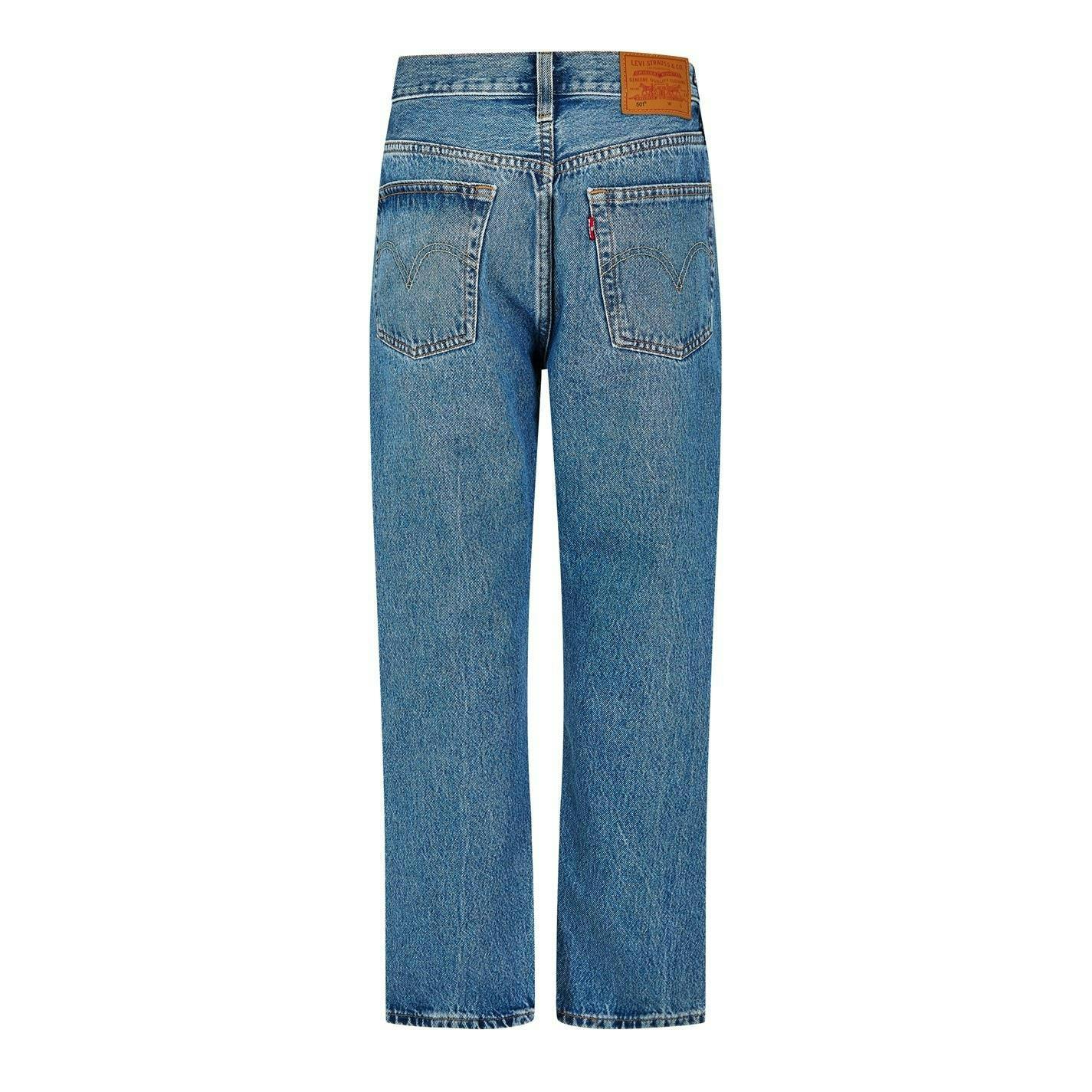 Levis Women's Light / 501 Straight Leg Ankle Grazer Jeans - Must Be Mine - 32R - Must Be Mine - 100% Cotton