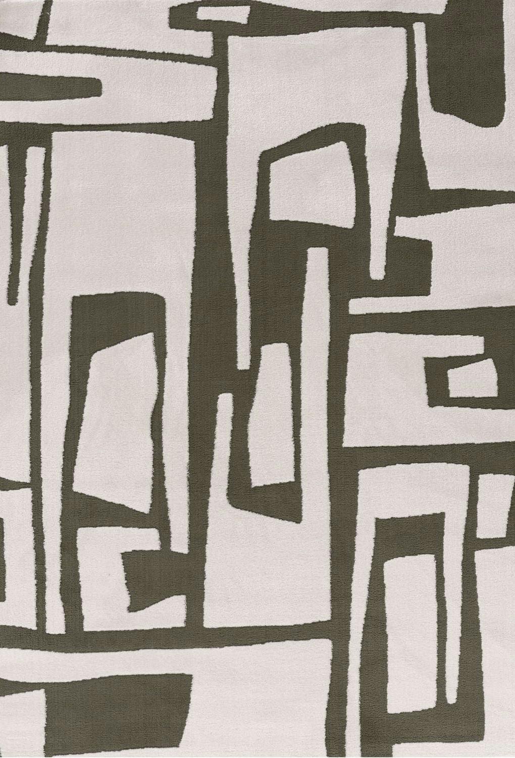 Rackhams Green Loft Abstract Rug - 120X170 Cm
