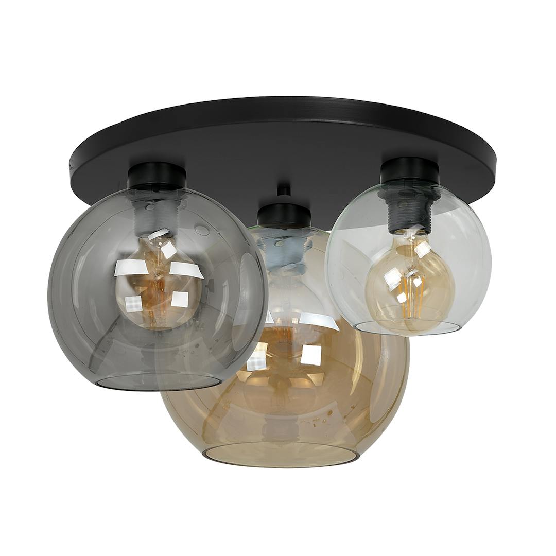 Milagro Light/Amber Ceiling Lamp Sofia Mix 3Xe27