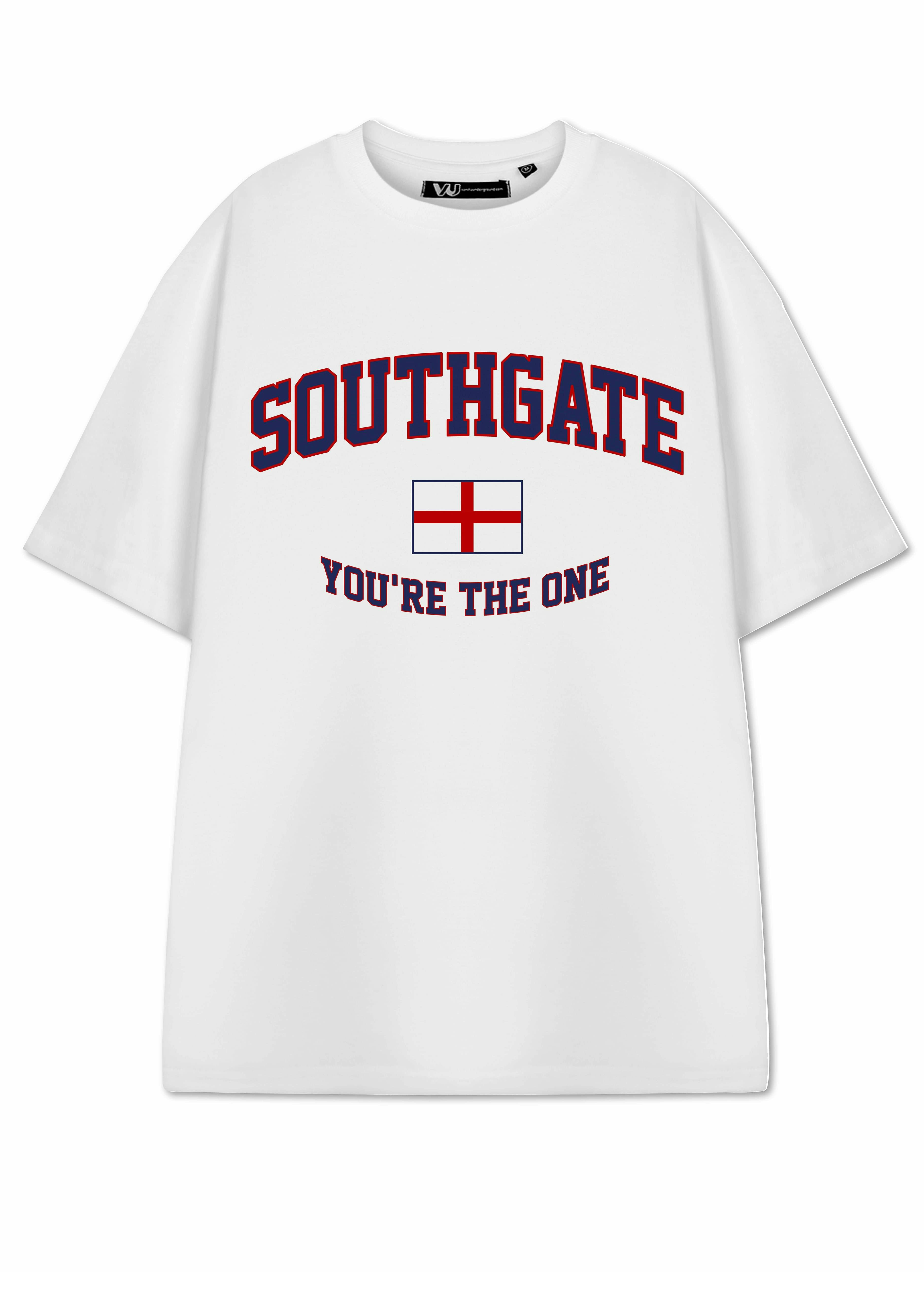 Vanilla Underground Unisex White Show Me The Merch Southgate Short Sleeved T-Shirt - X-Large