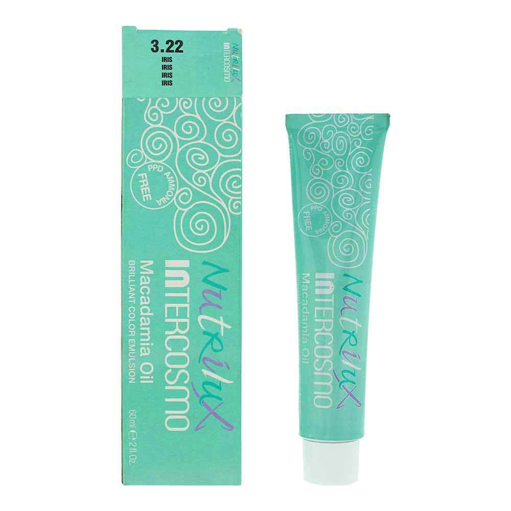 Intercosmo Nutrilux Macadamia Oil 3.22 Iris Hair Colour 60Ml