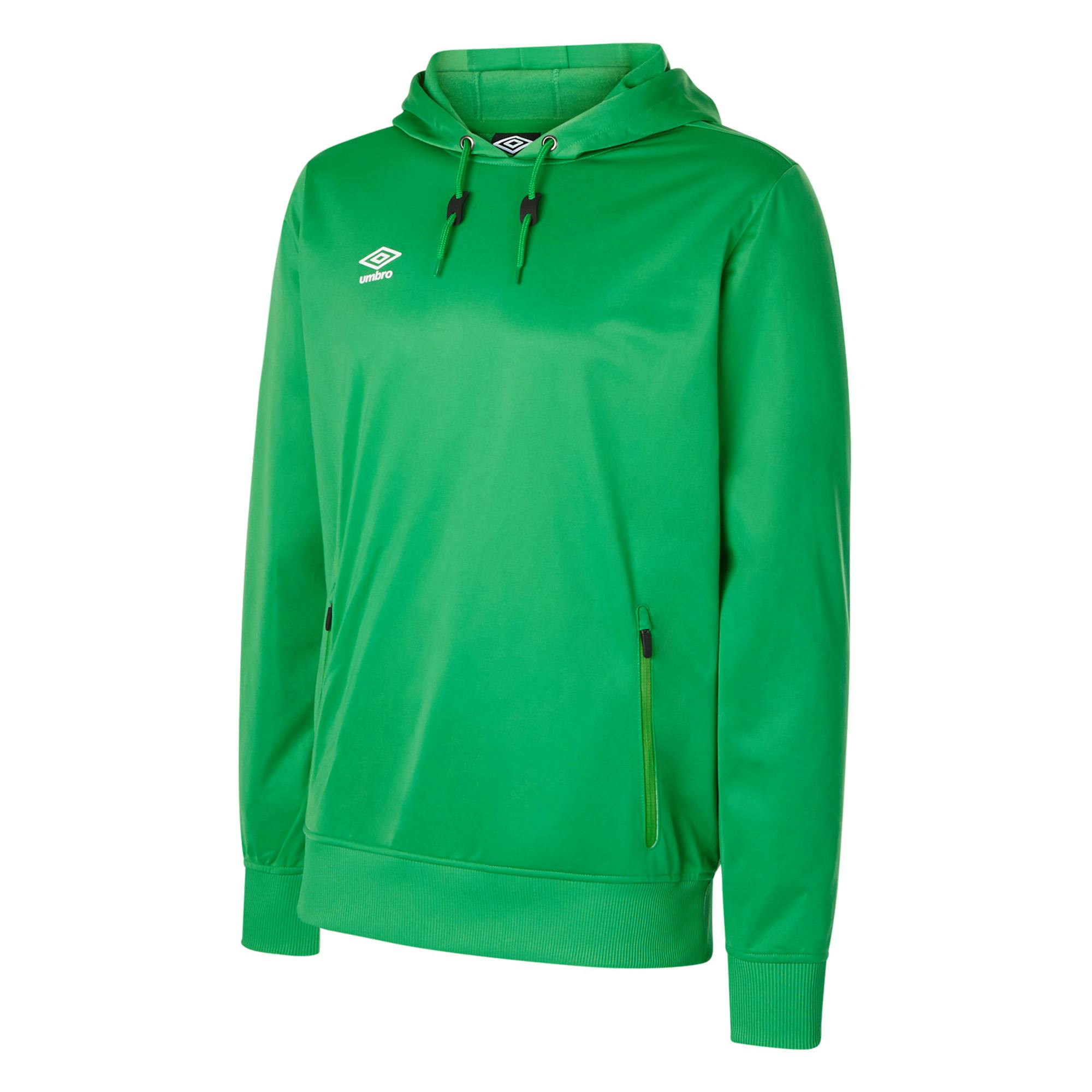 Umbro Childrens/Kids Club Essential Polyester Drawstring Hoodie - Emerald - 7-8 Years - Emerald - 100% Polyester