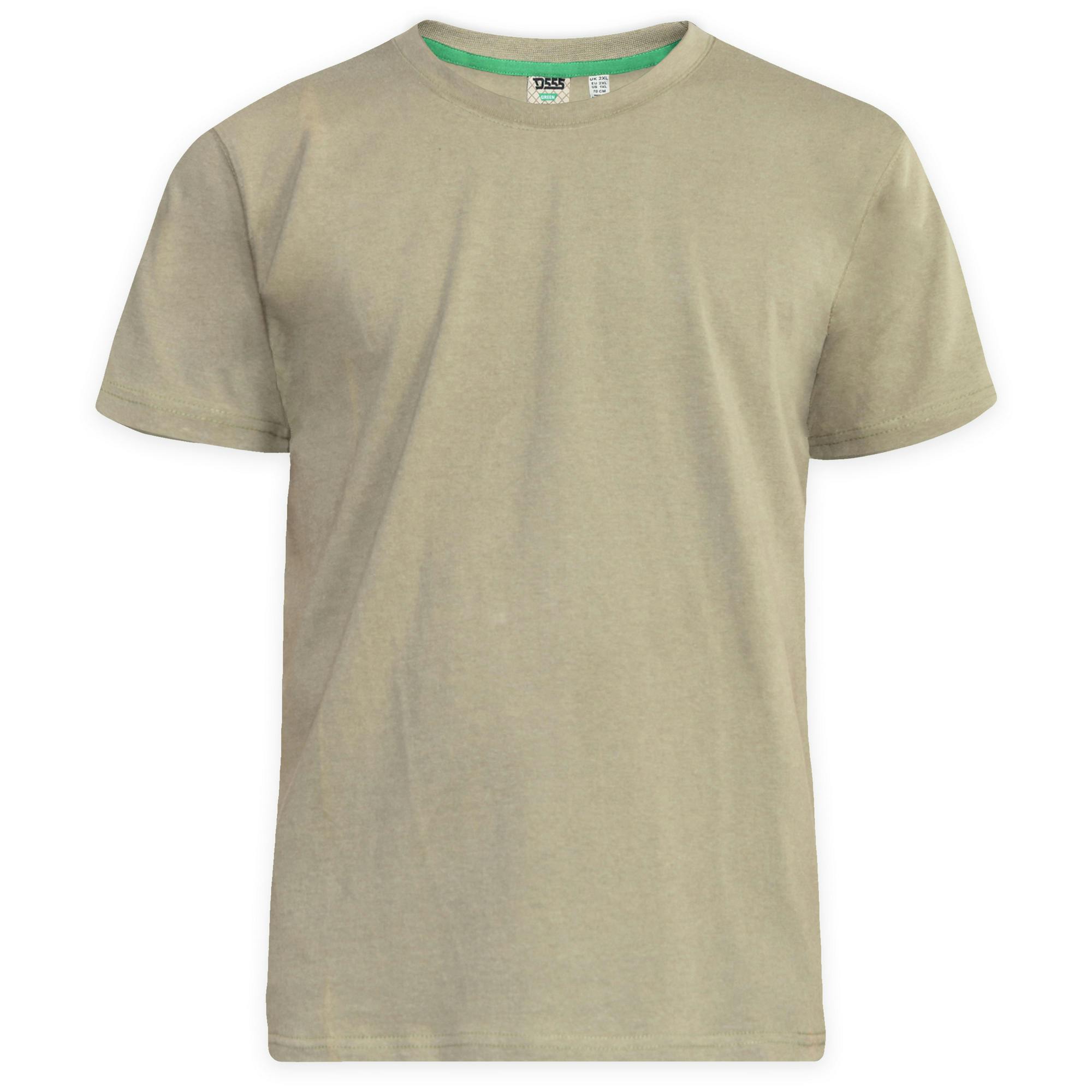 Duke Men's D555 Flyers 2 Kingsize T-Shirt - Khaki - Khaki - 6XL - 100% Cotton