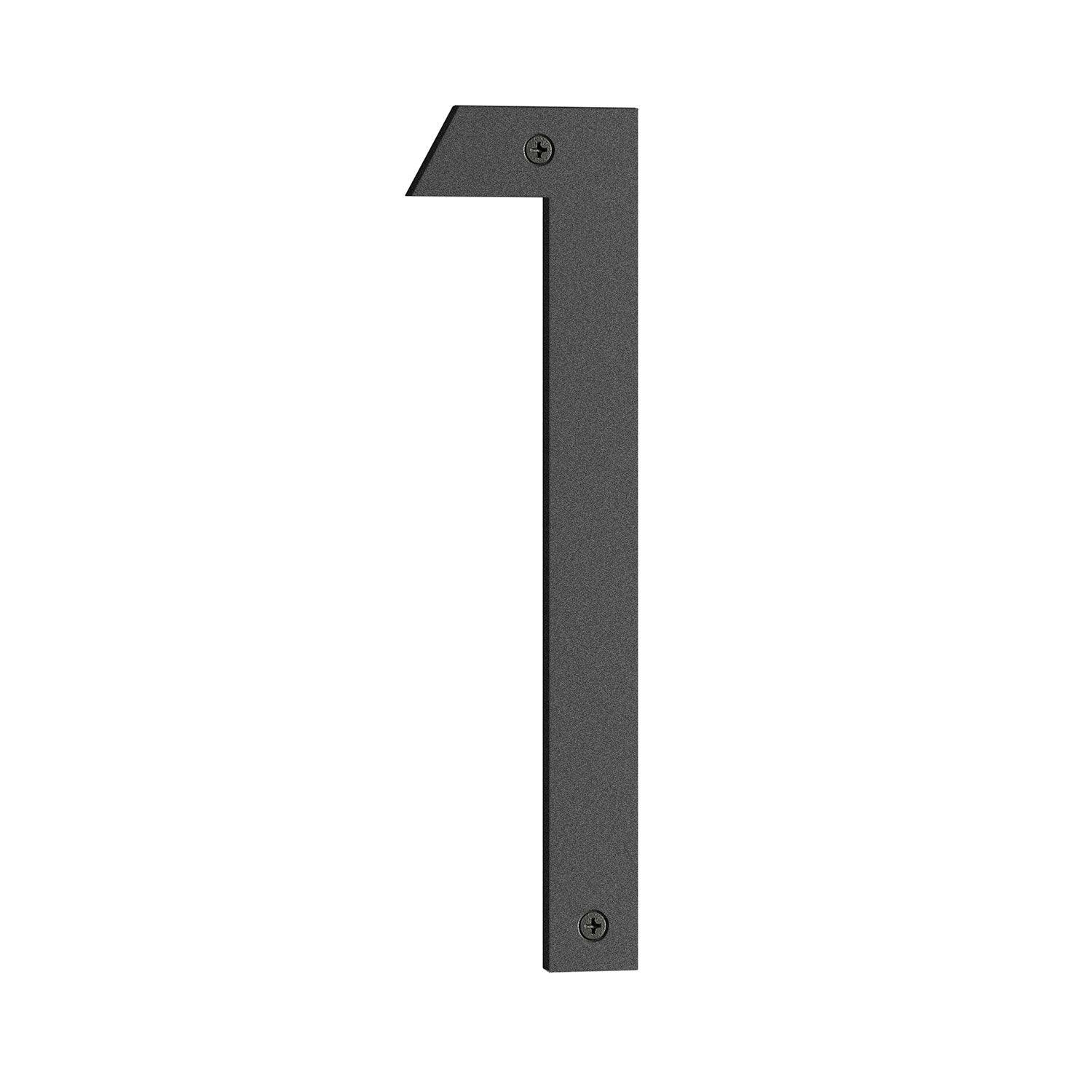 Rackhams Black House Number 1 In Matt Nordic Series, Height 230 Mm.