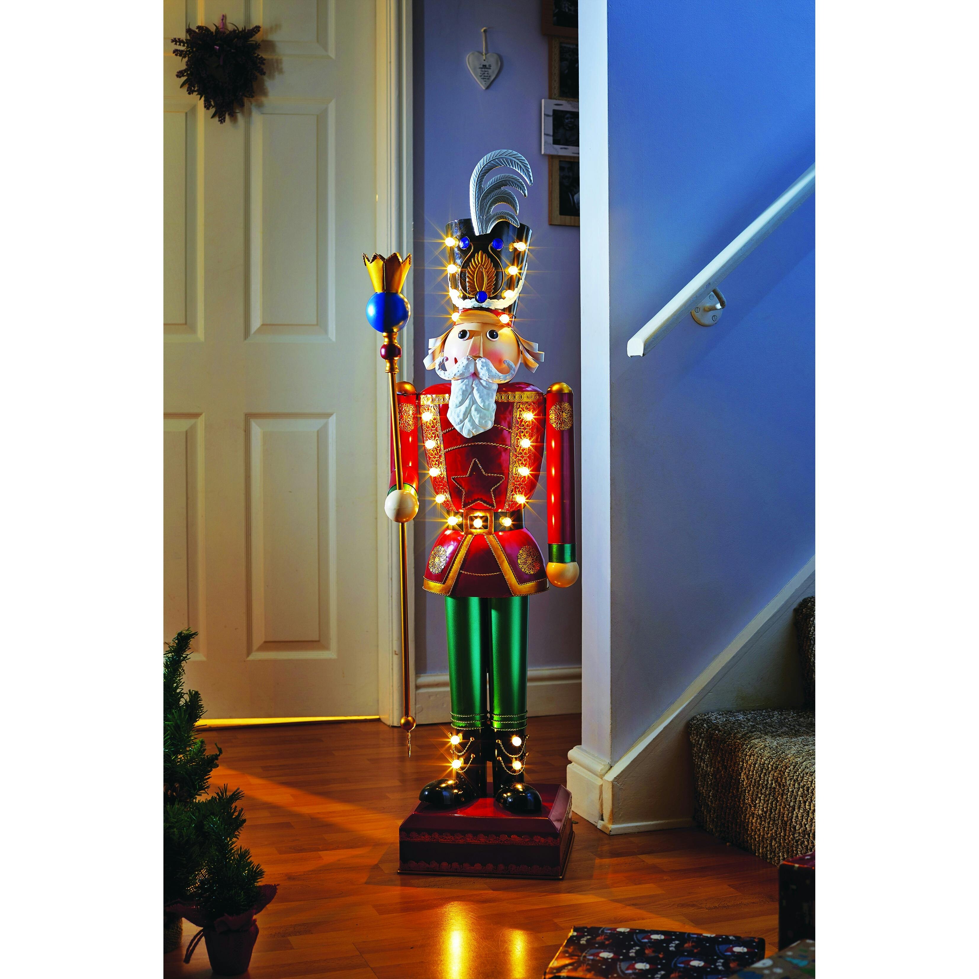 Rackhams Light Inlit Giant Nutcracker Traditional - One Size