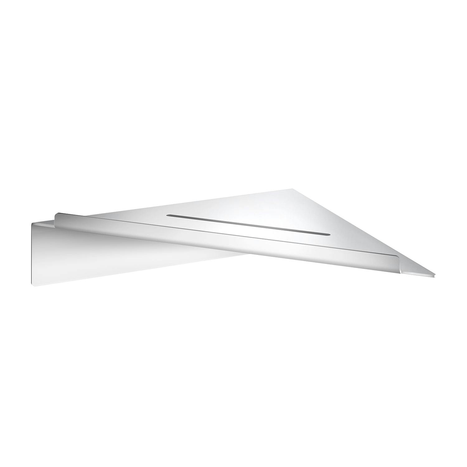 Smedbo Chromed Stainless Steel Self Adhesive Corner Shower Shelf (210 X 210Mm)