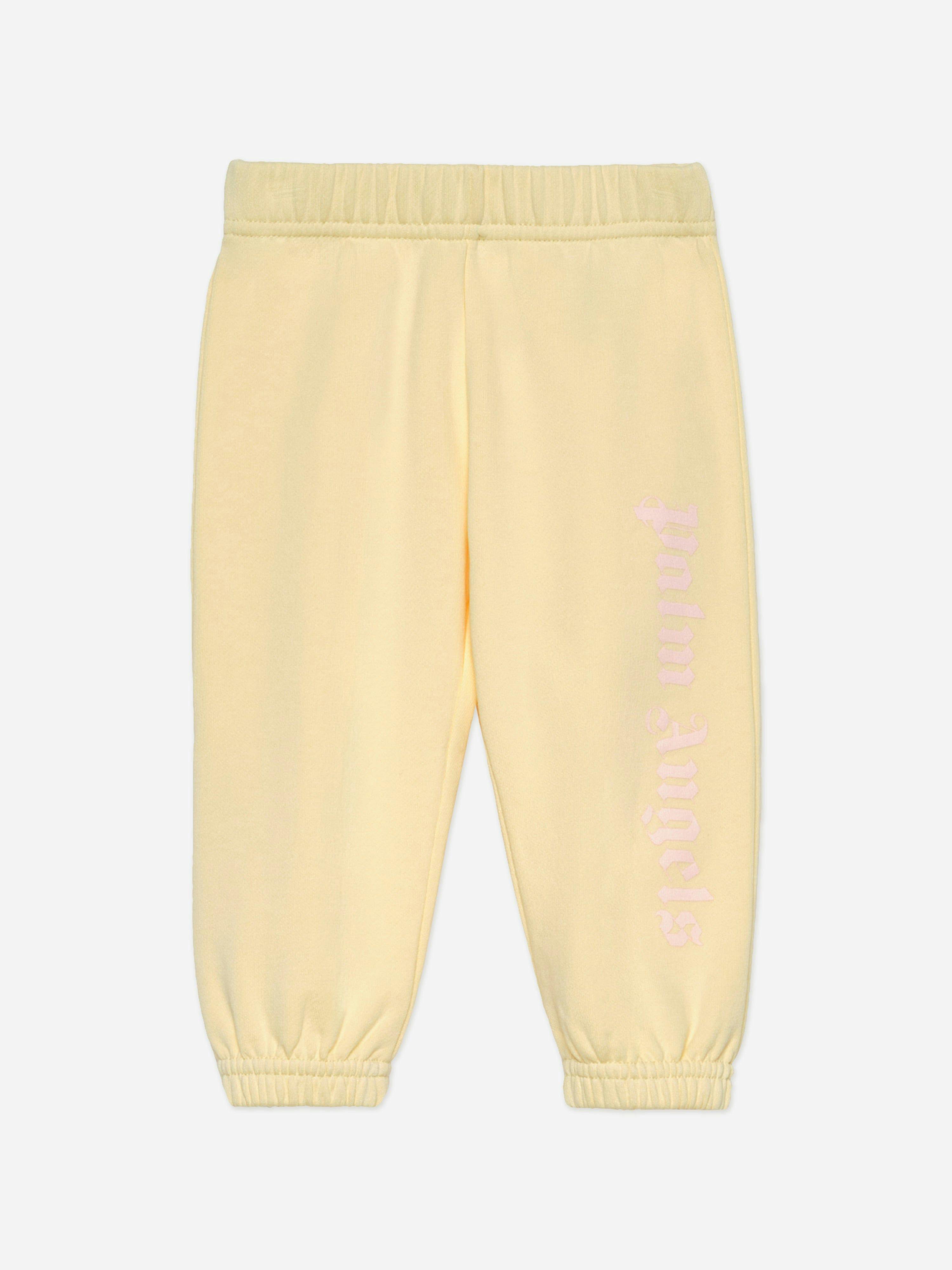 Palm Angels Women's Yellow Baby Girls Overlogo Joggers In - 18 Months