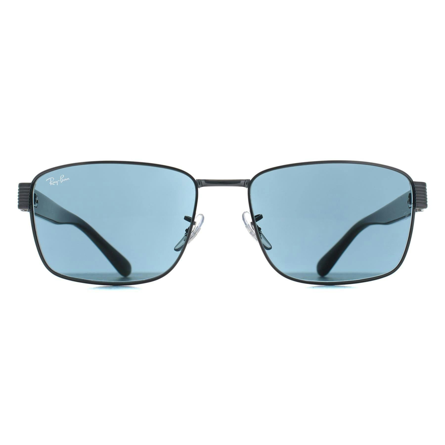 Ray-Ban Sunglasses - Havana Grey Frame Blue Lenses 59-18, RB3750 - Image 11