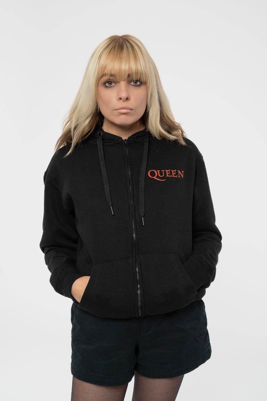 Paradiso Clothing Unisex Black Queen Classic Crest Hoodie - M