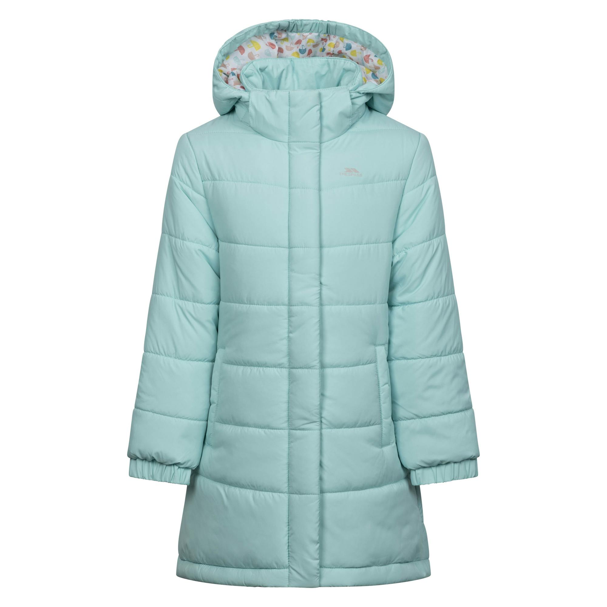 Trespass Girls Ellster Jacket - Tropical - 7-8 Years - Tropical - 100% Polyester