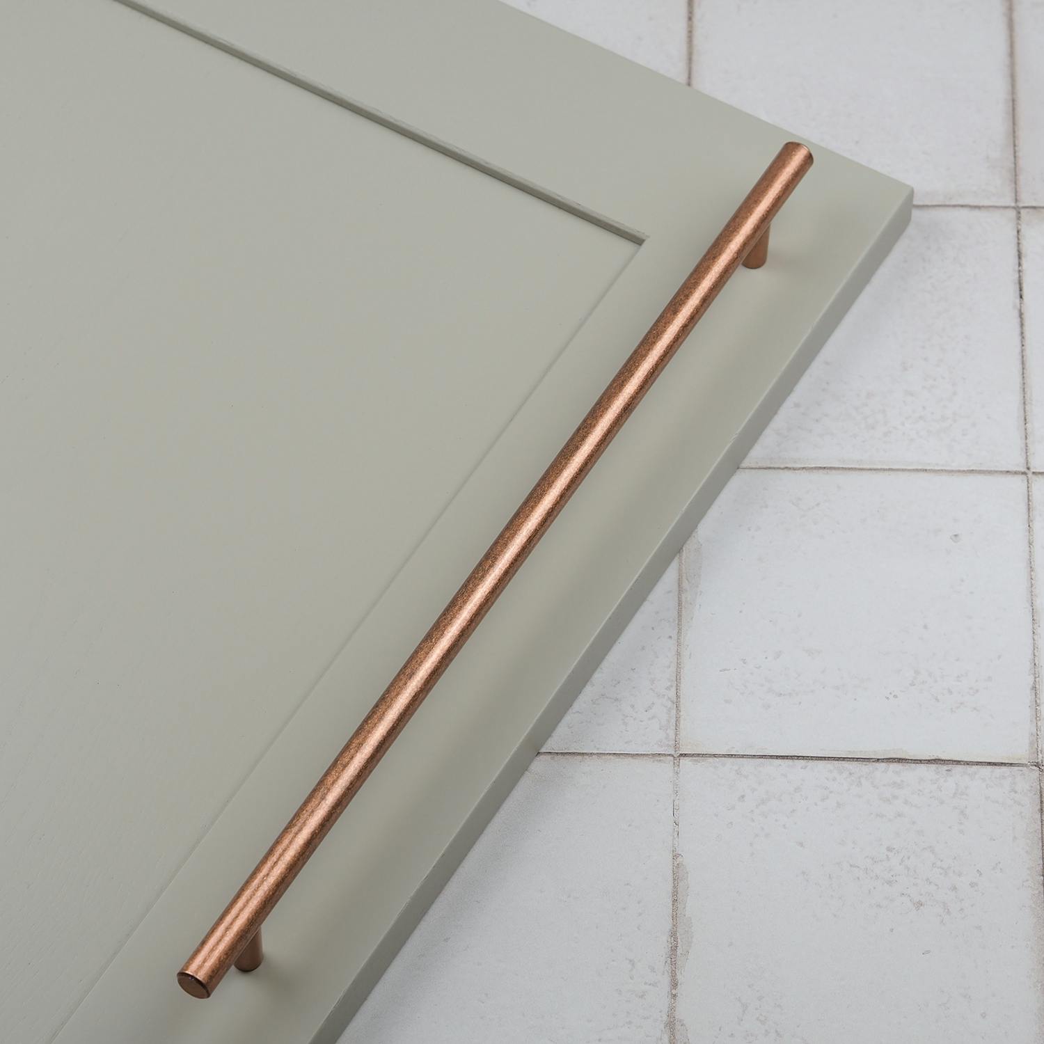 Rackhams Antique Copper Bar Handle - 320Mm Handle