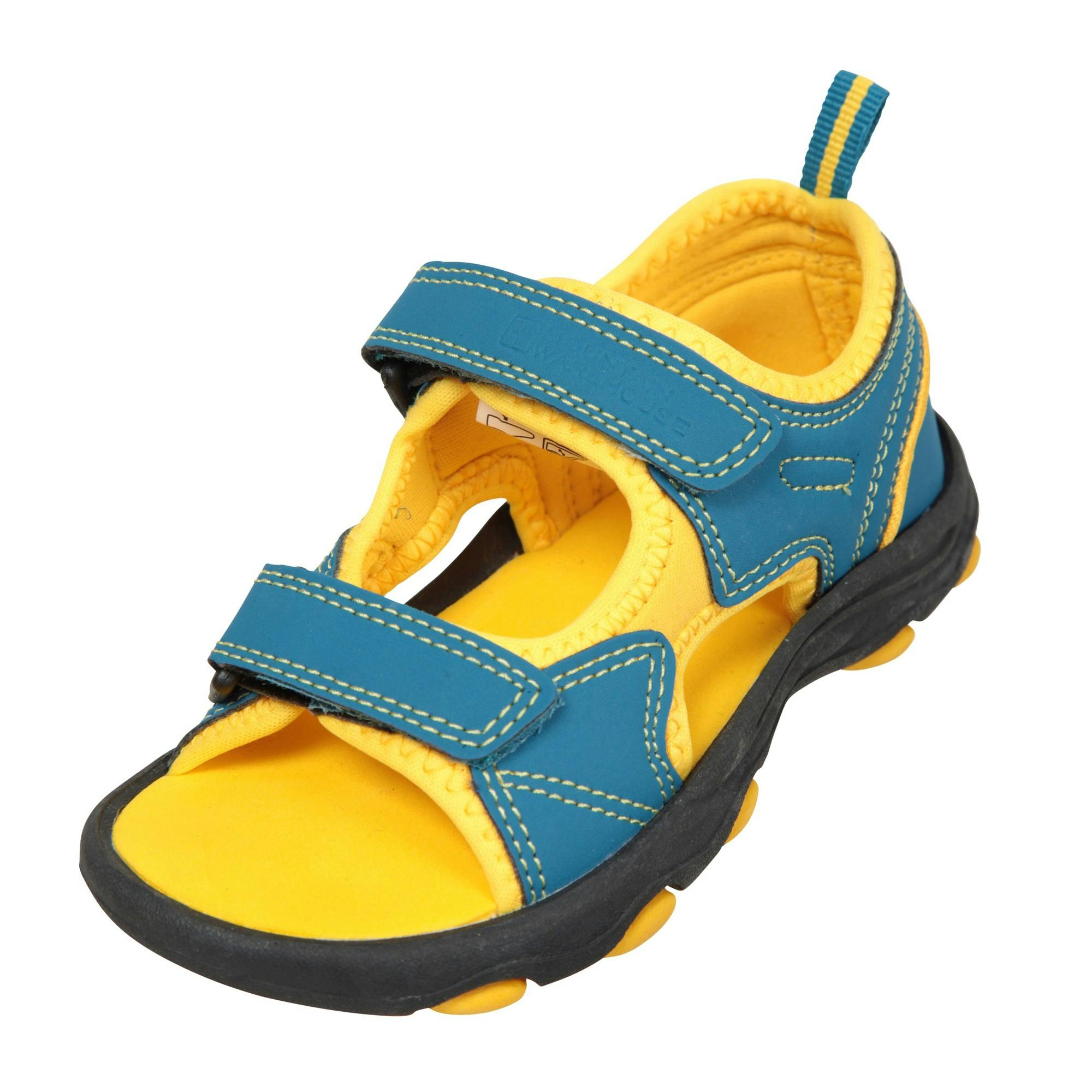 Mountain Warehouse Childrens Pebble Sandals - Teal - 10 Uk Child - Teal - 100% Synthetic