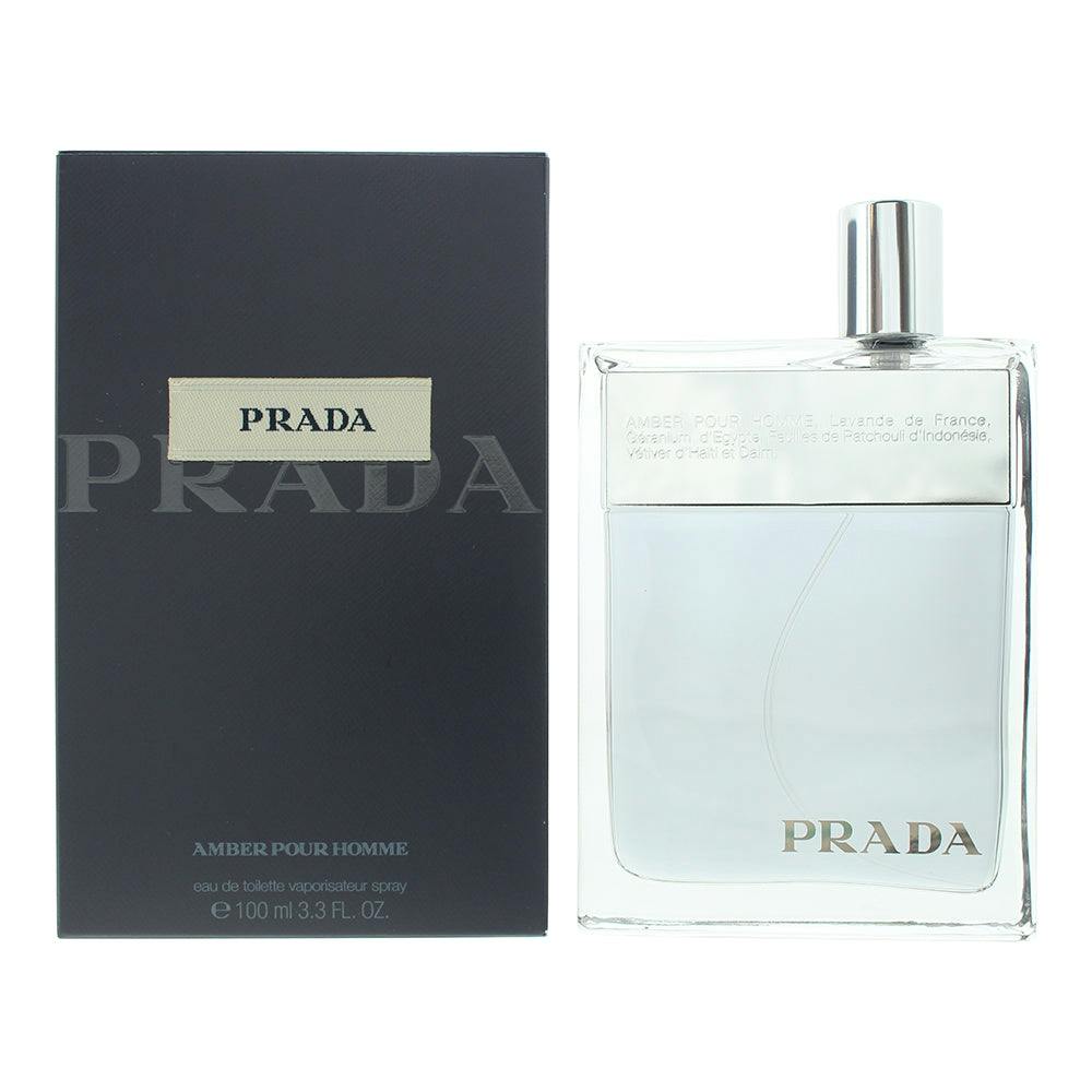 Prada Men's Amber Pour Homme Eau De Toilette 100Ml