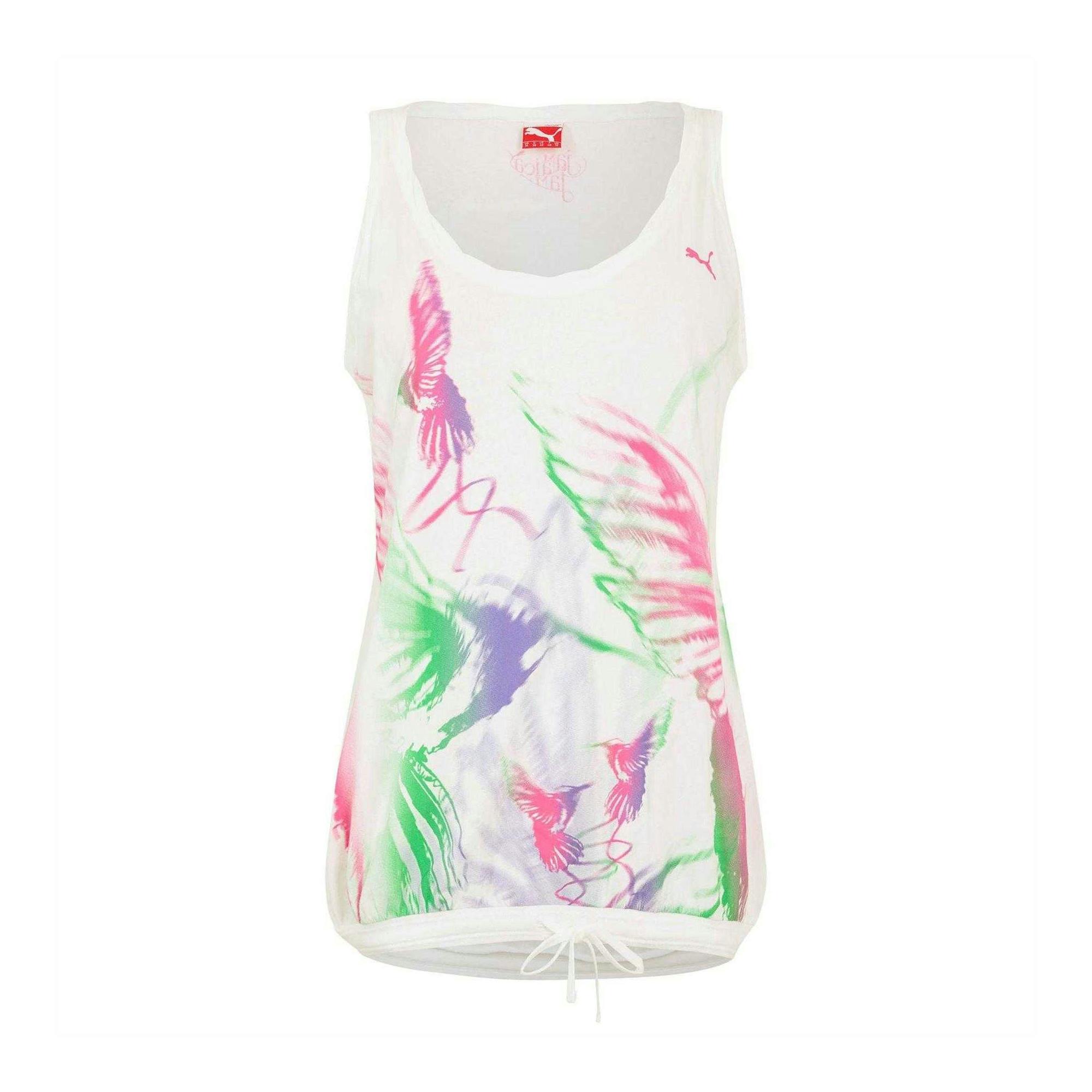 Puma Women's Hummingbird Sleeveless Vest Top - Multicoloured - 10 Uk - Multicoloured - 100% Mixed