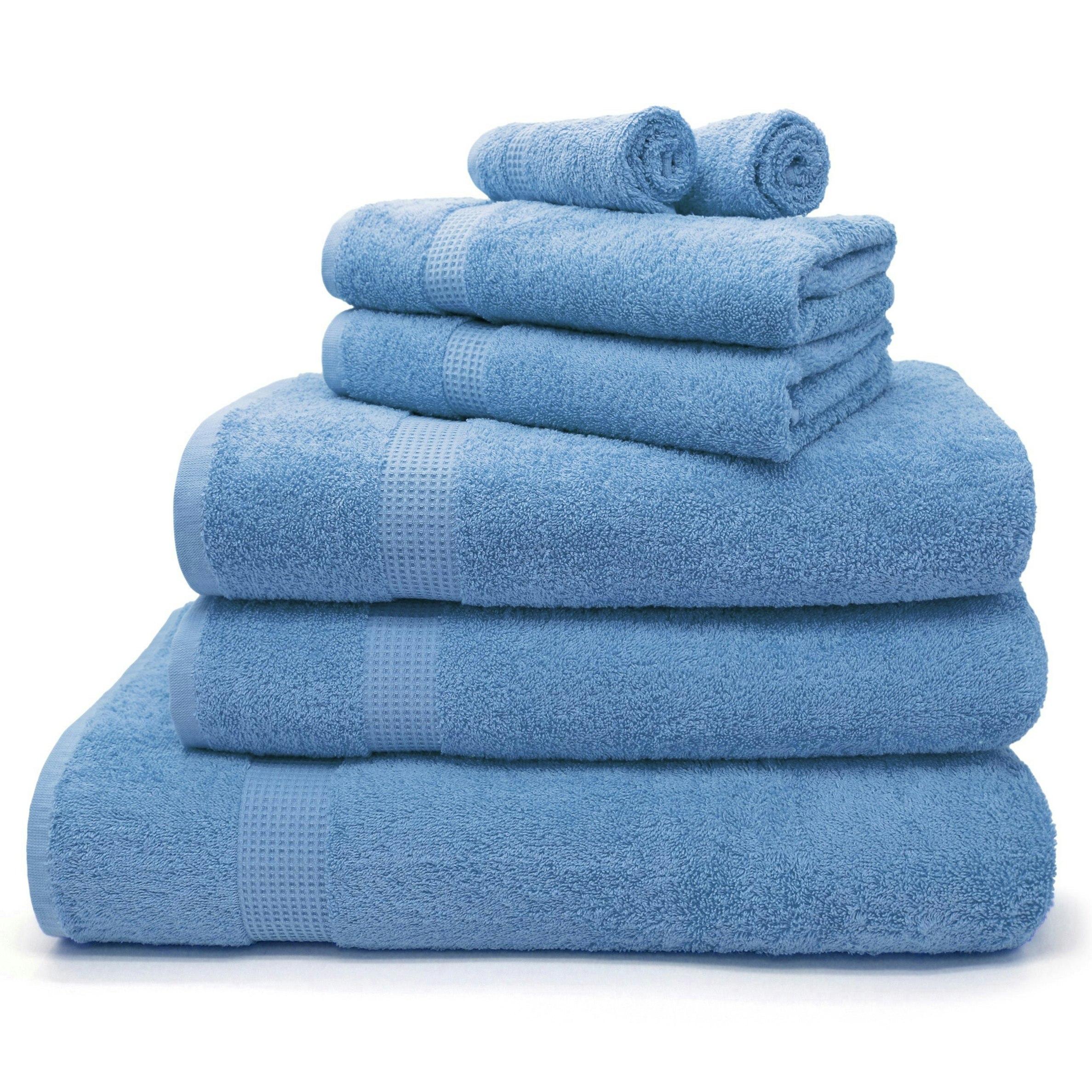 Rackhams Blue Luxury Egyptian Cotton Towels 550Gsm - Hand Towel