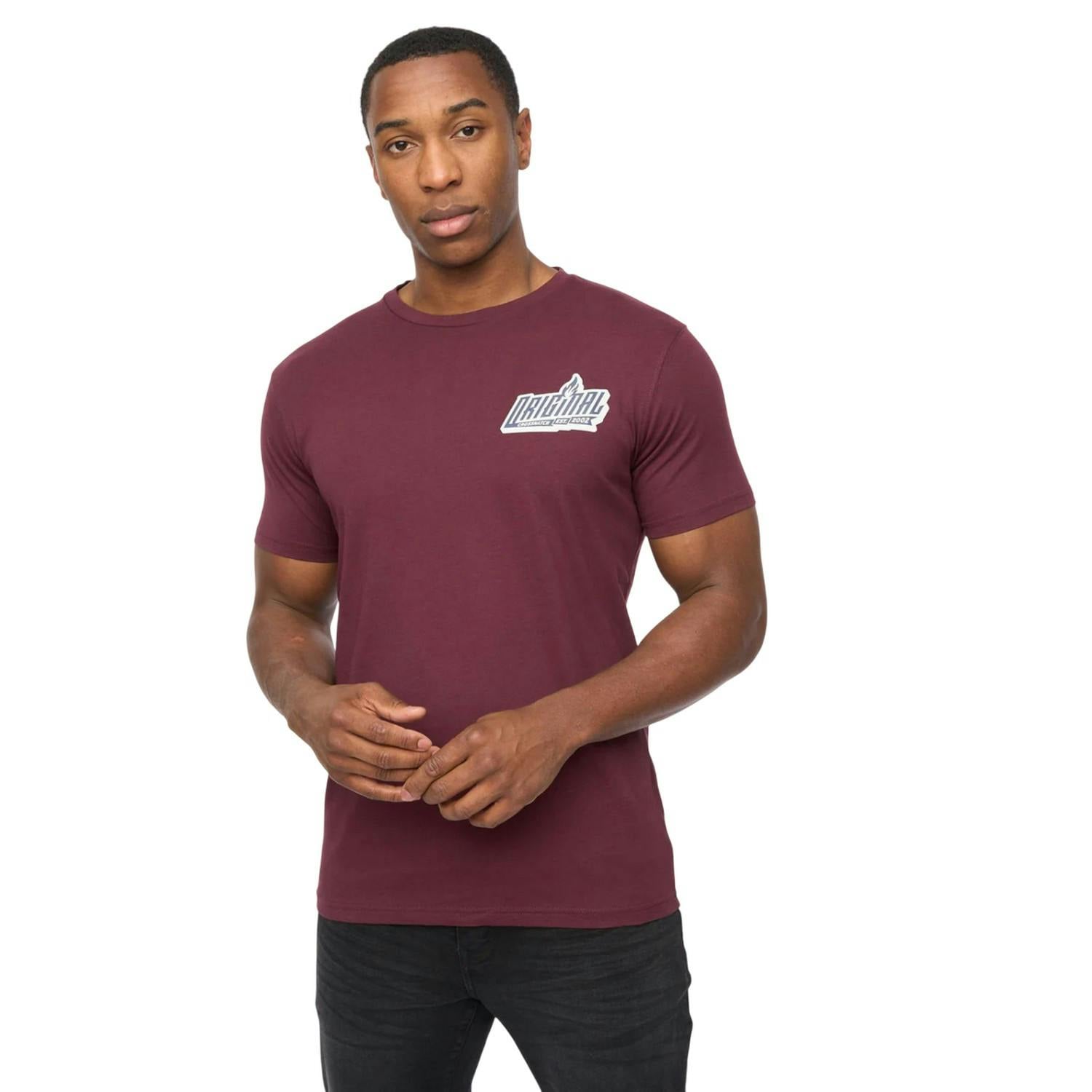 Crosshatch Men's Jampstead T-Shirt - Rum Raisin - M - Rum Raisin - 100% Cotton