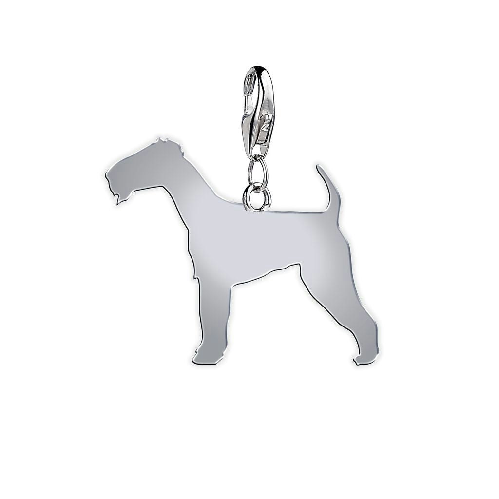 Mylee London Silver Irish Terrier Silhouette Charm - Clip On Charm - Yes