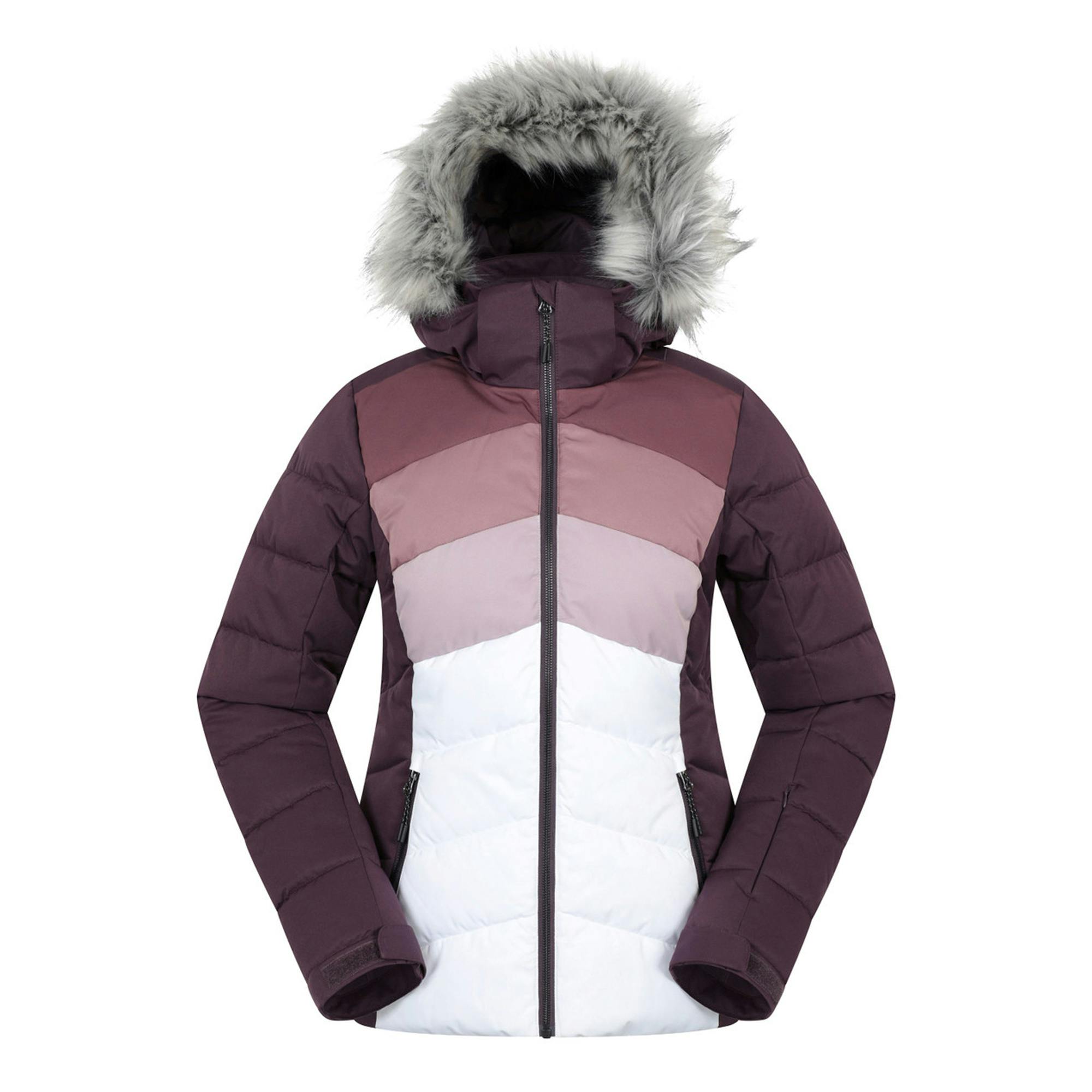 Mountain Warehouse Women's Purple Cascade Padded Ski Jacket - Dusky - 12 Uk - Dusky - 100% Polyester