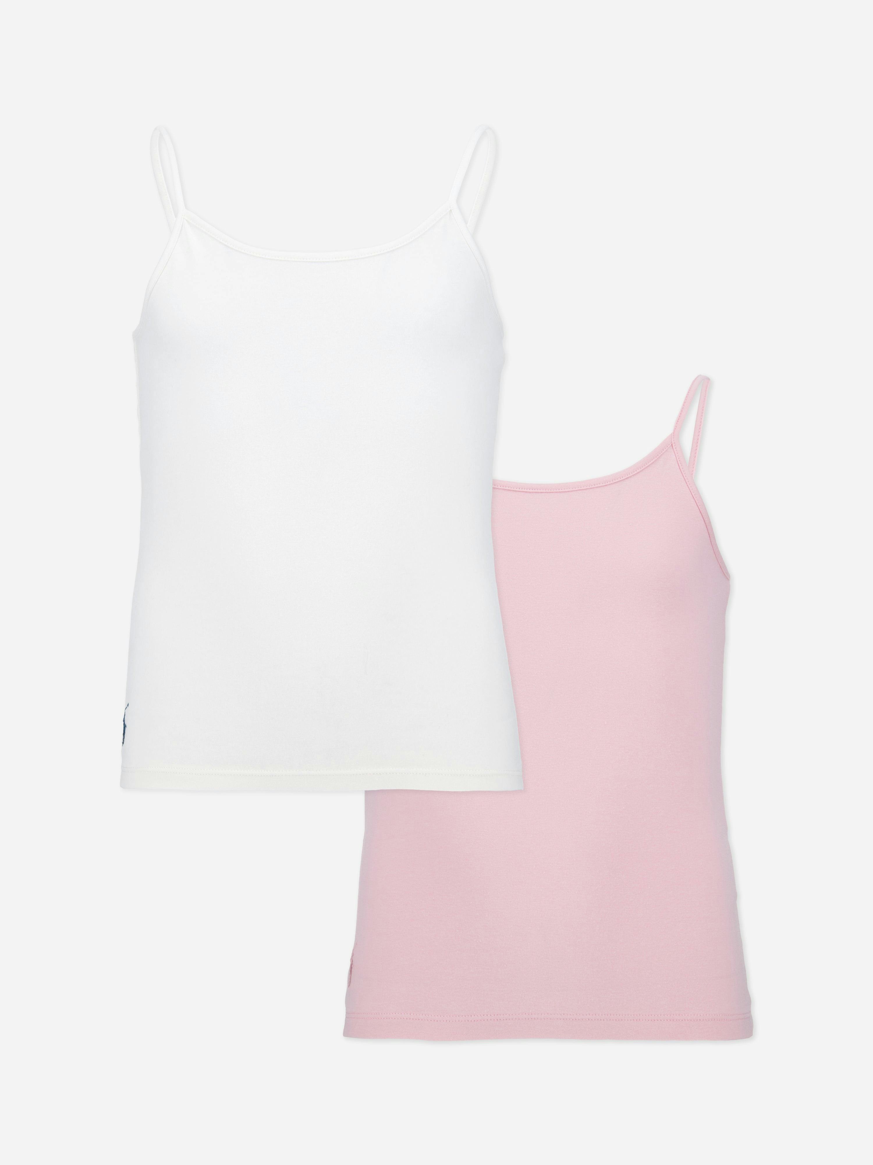 Ralph Lauren Kids Girls Pink Ralph Lauren 2 Pack Camisole Set In - 12-14 Yrs (L)