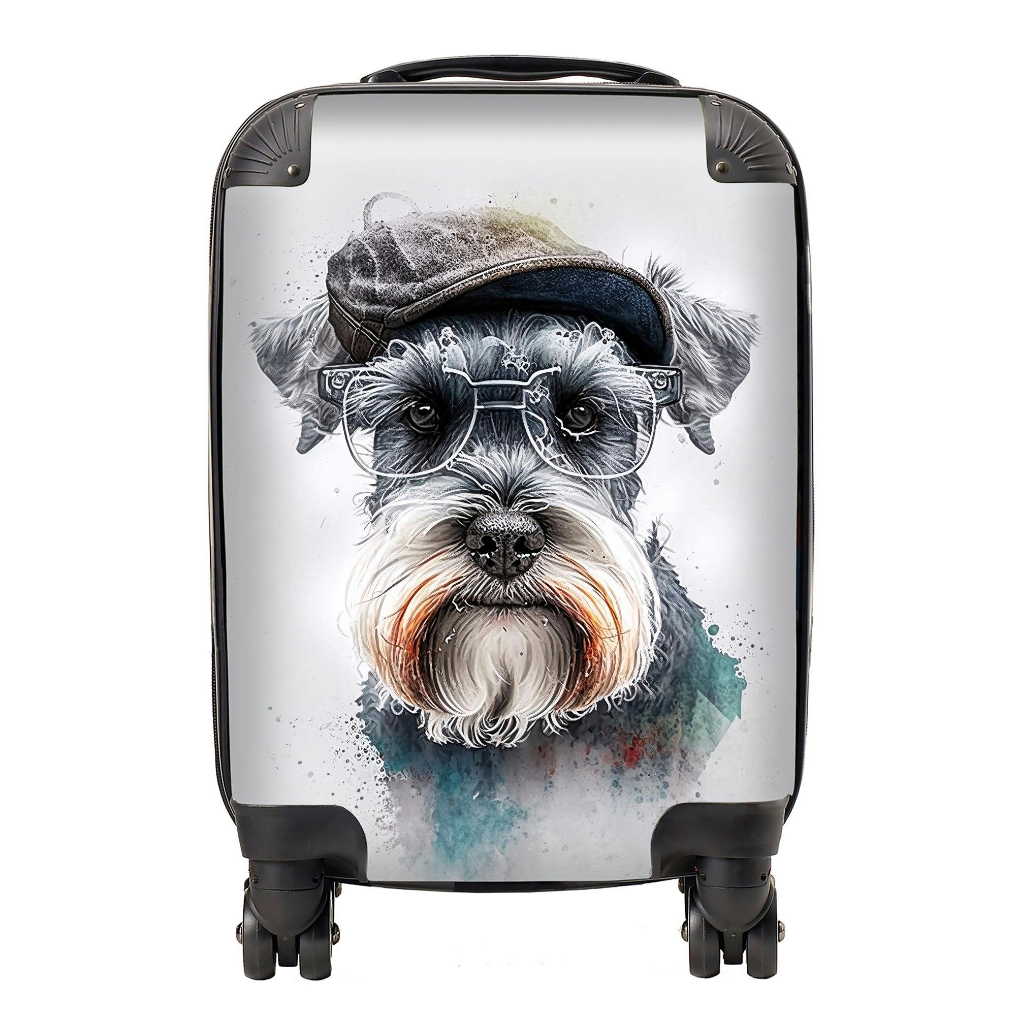 Warren Reed Miniature Schnauzer Dog Splashart Suitcase - Mini Cabin