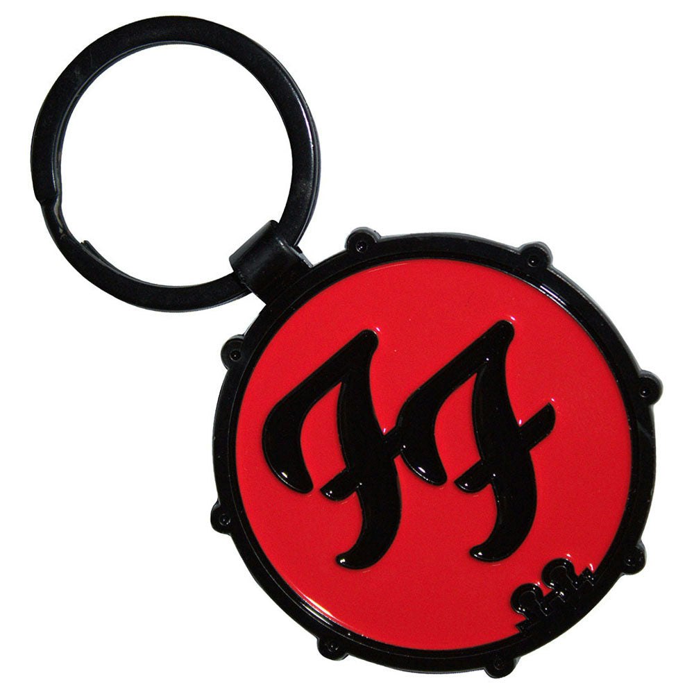 Paradiso Clothing Foo Fighters Ff Logo Drum Double Sided Keyring Keychain