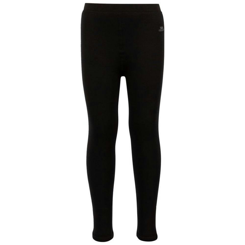 Trespass Black Childrens/Kids Fuzzy Sherpa Lined Leggings - 2-3 Years - 100% Mixed