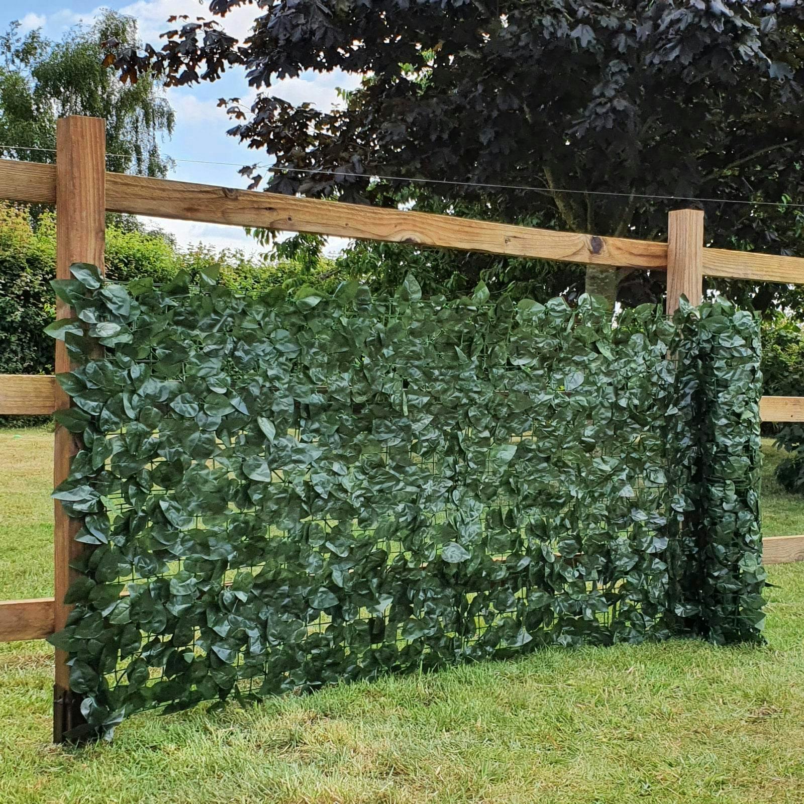 True Products Artificial Ivy Leaf Hedge Garden Fence Privacy Screening - 1.5M