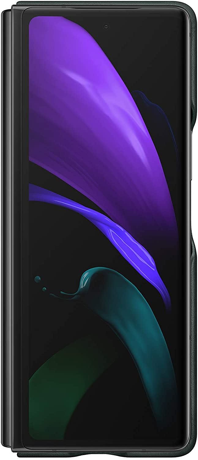 Samsung Green Galaxy Z Fold 2 Leather Cover - Ef-Vf916lgegeu