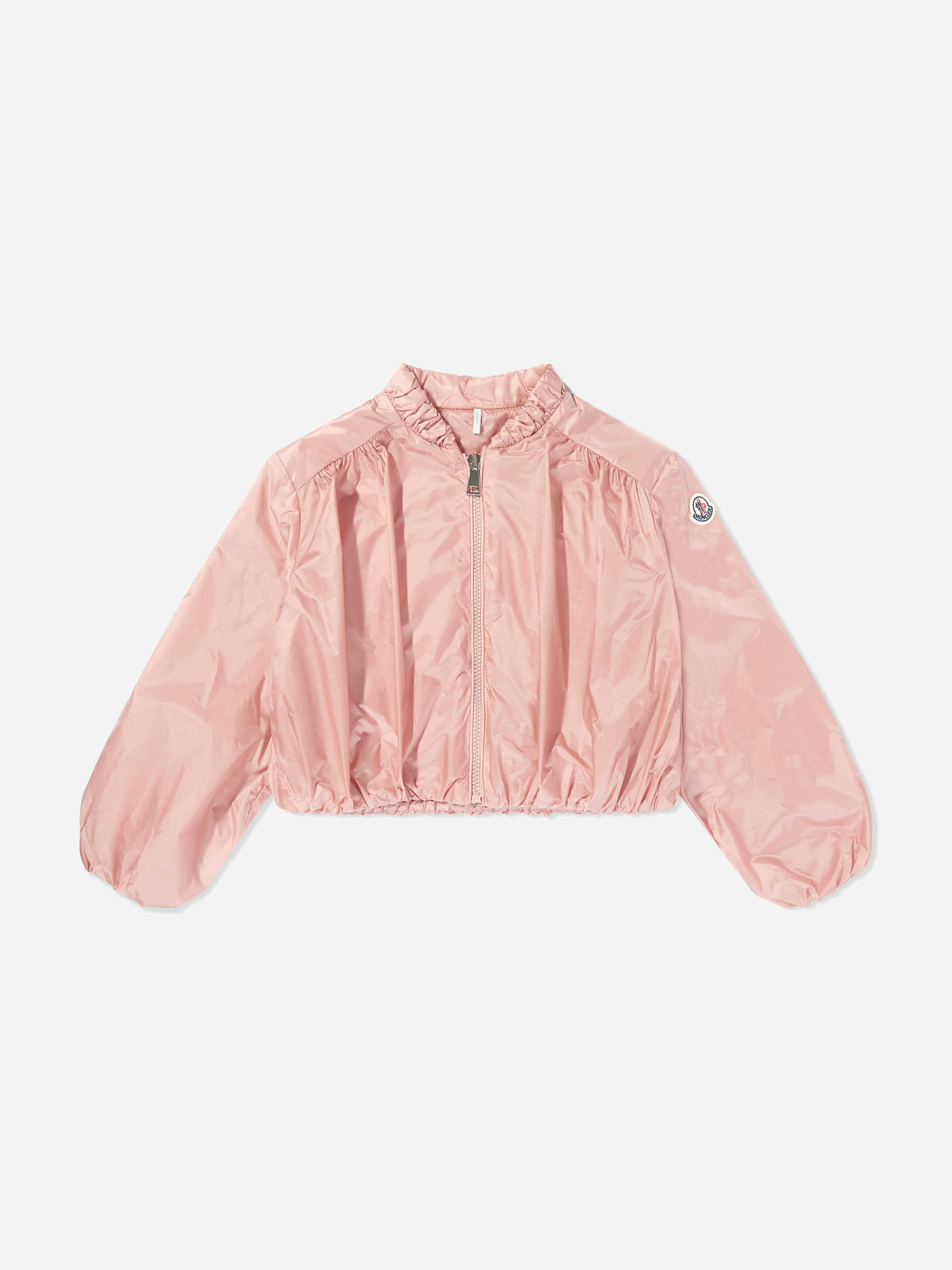 Moncler Enfant Girls Pink Chazeron Jacket In - 10 Yrs