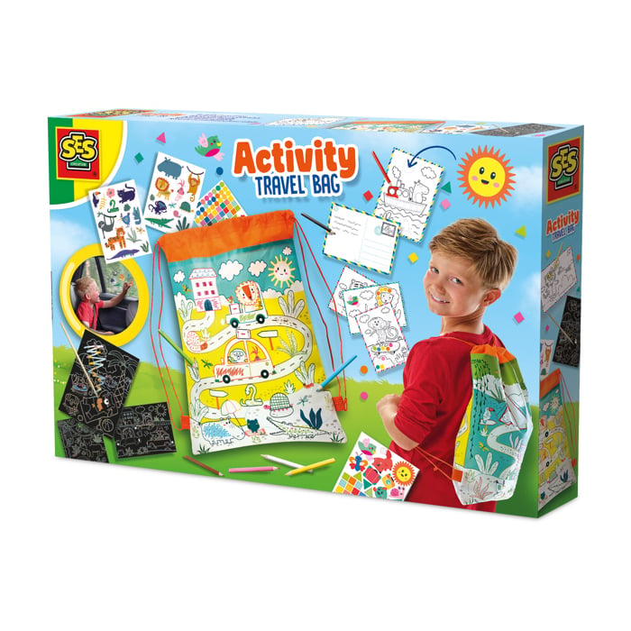 SES Creative - Activity Travel Bag - Colour-In Backpack - Kids Art Set - Image 3