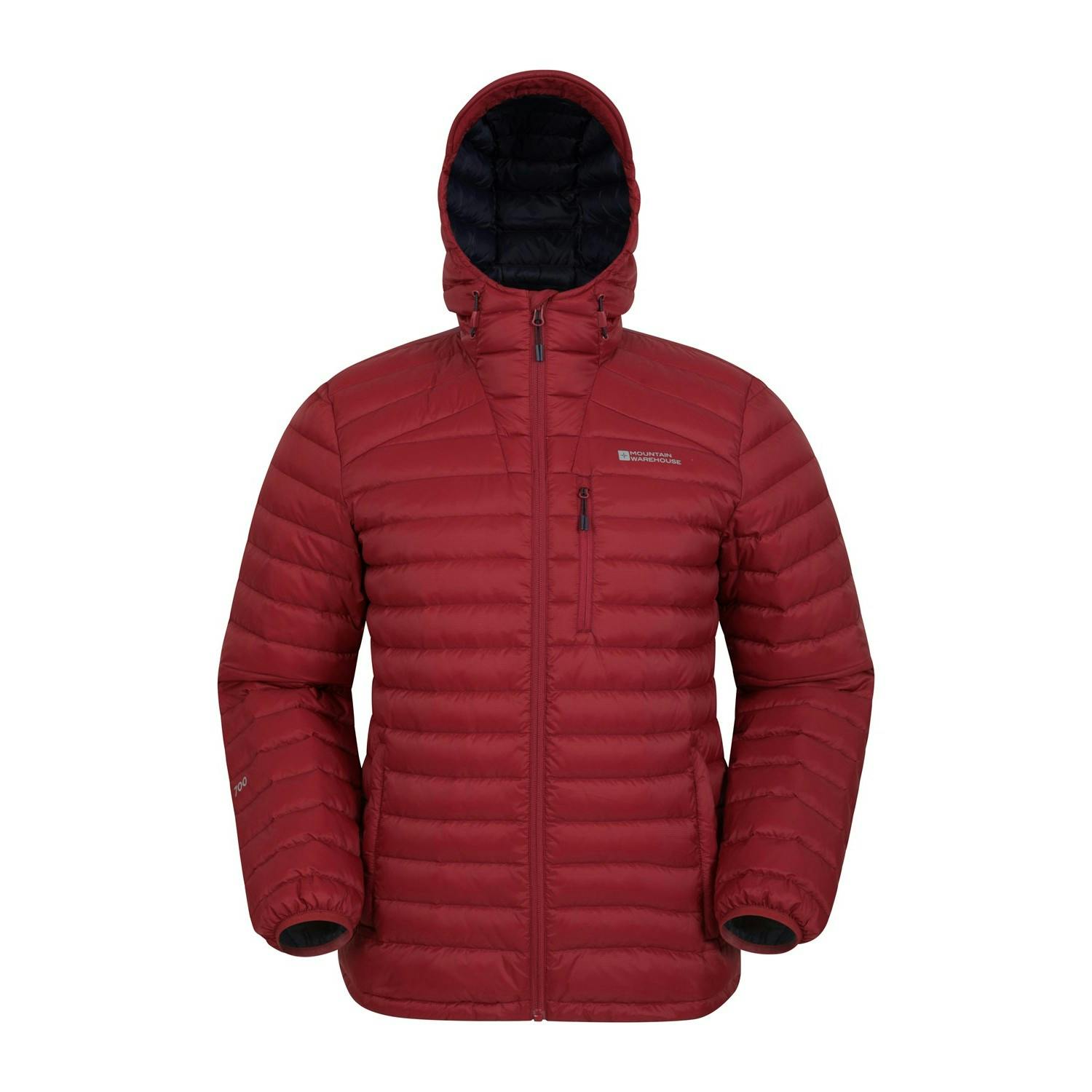 Mountain Warehouse Men's Dark/Red Henry Ii Extreme Down Filled Padded Jacket - Xxs - 100% Polyamide