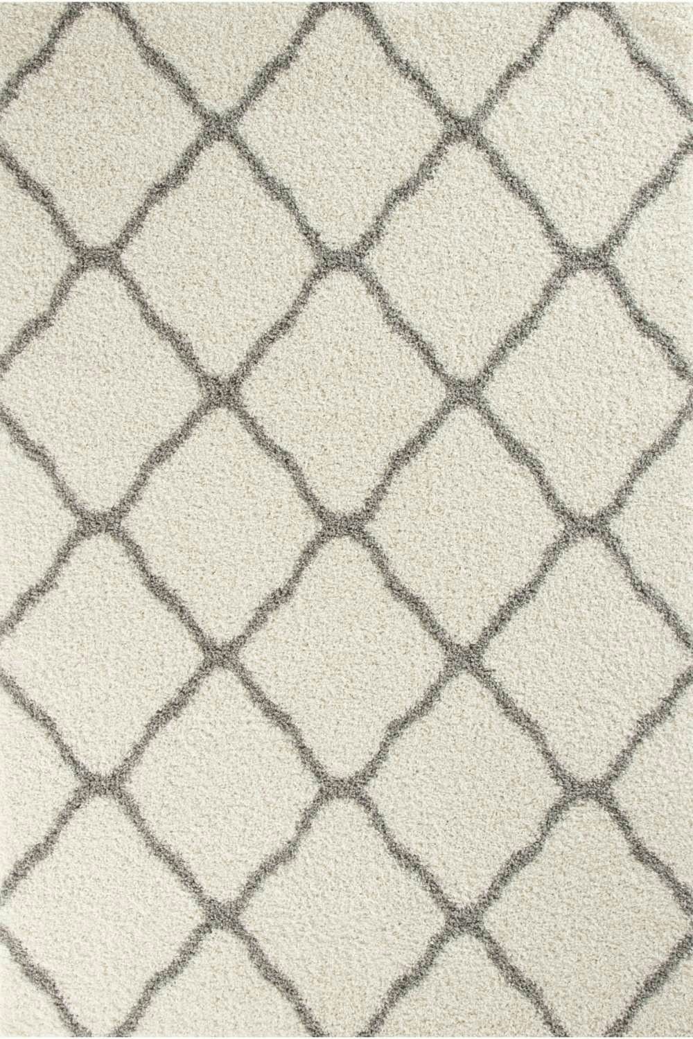 The Rugs Ivory Moroccan Shaggy Rug | 700 - 180X270 Cm