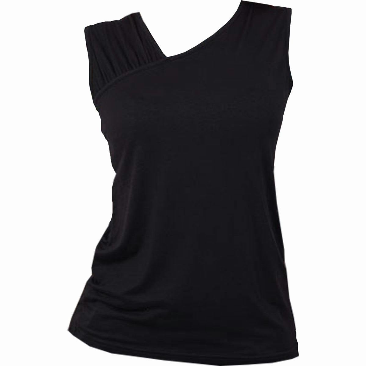 Spiral Direct Black Gothic Rock - Gathered Shoulder Slant Vest - Xl - Spi - Spi