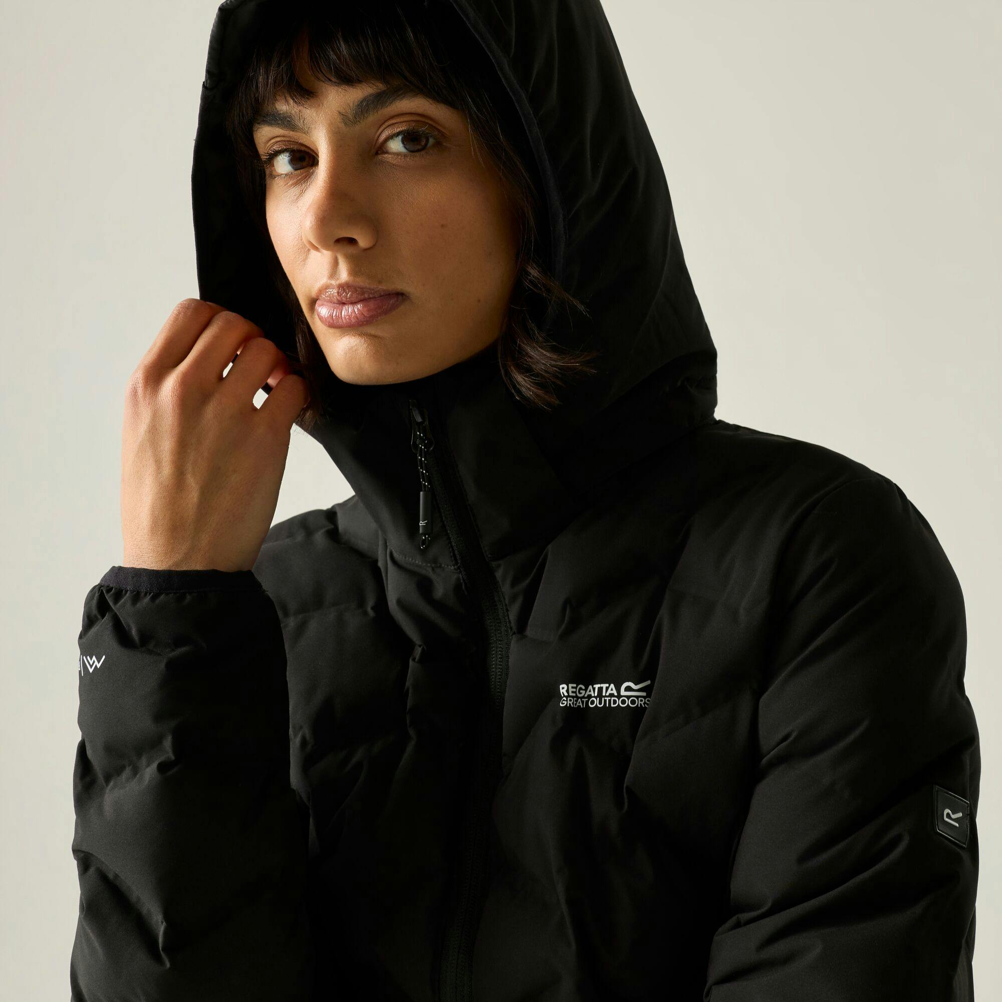 Regatta Women's Black / Deyla Quilted Padded Jacket - 14 Uk - 100% Recycled Polyester
