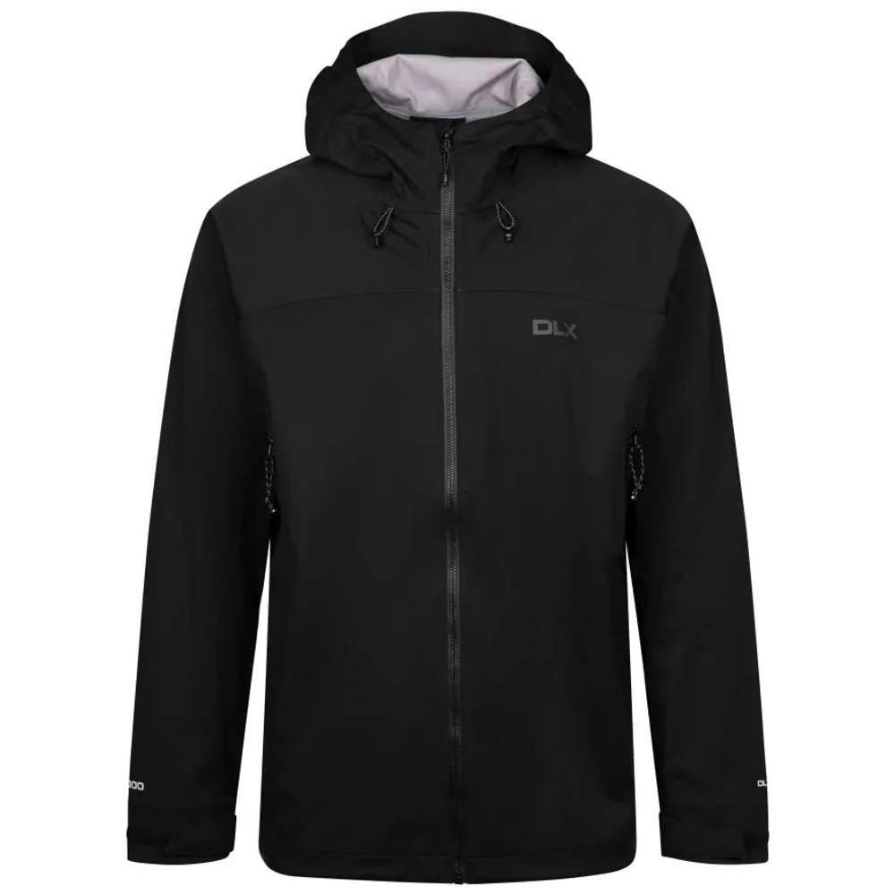 Trespass Men's Black Johannes Dlx Waterproof Jacket - L - 100% Polyester