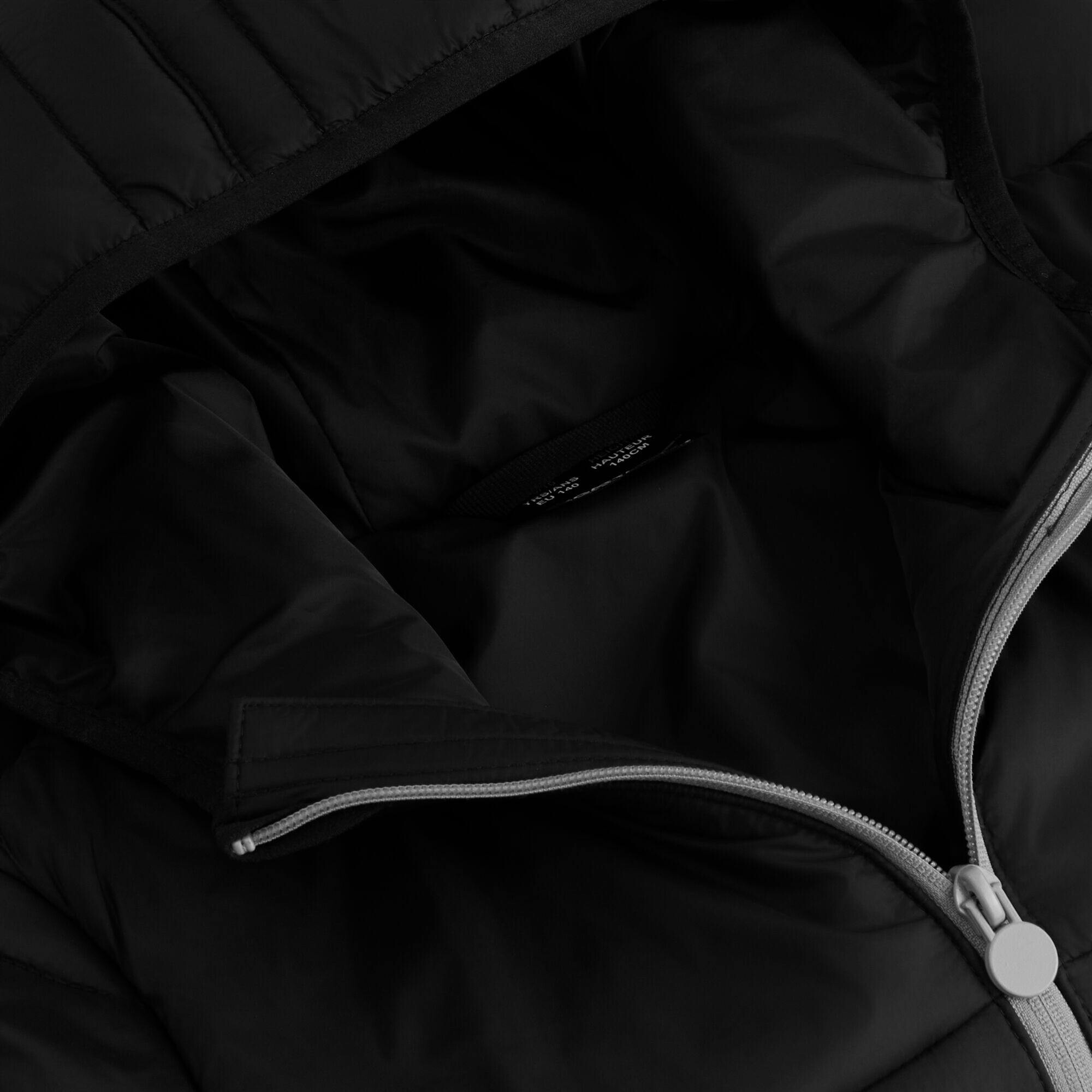 Regatta Grey/Black Professional Kids Hooded Padded Jacket - Mineral - 9-10 Months - Mineral - 100% Mixed