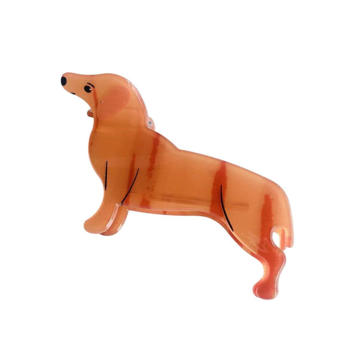 Gold Trip Gold/Brown Trip Dog Claw Clip
