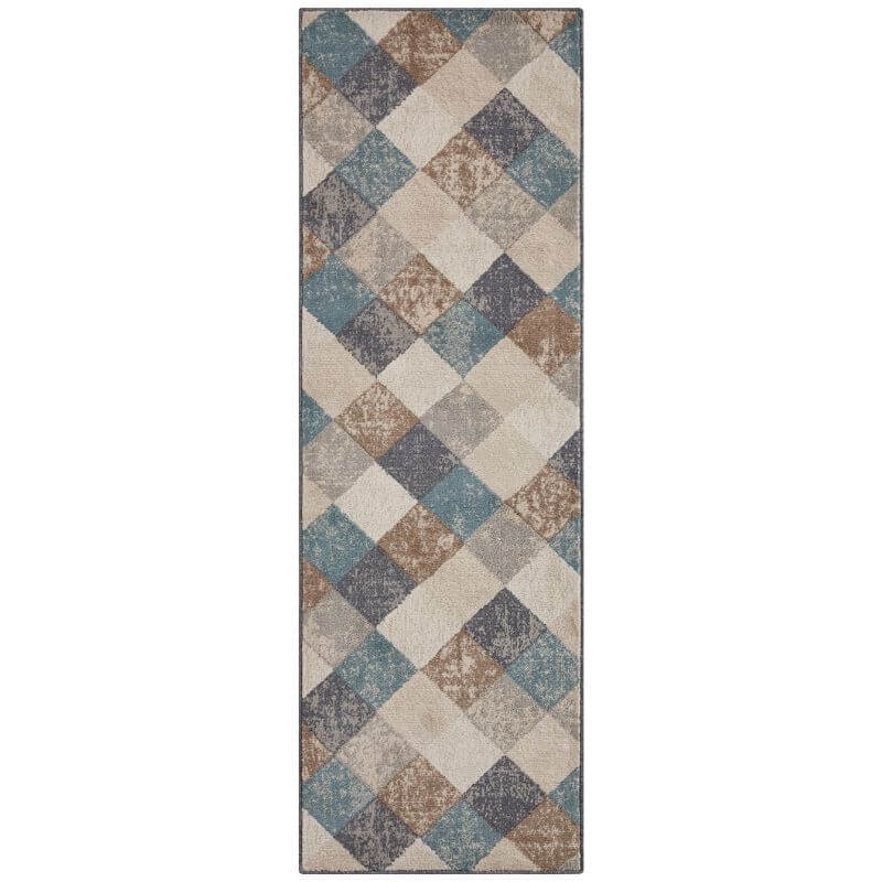 Rackhams Terrain Designer Shortpile Rug Bakke – Geometric Design - 80X200 Cm