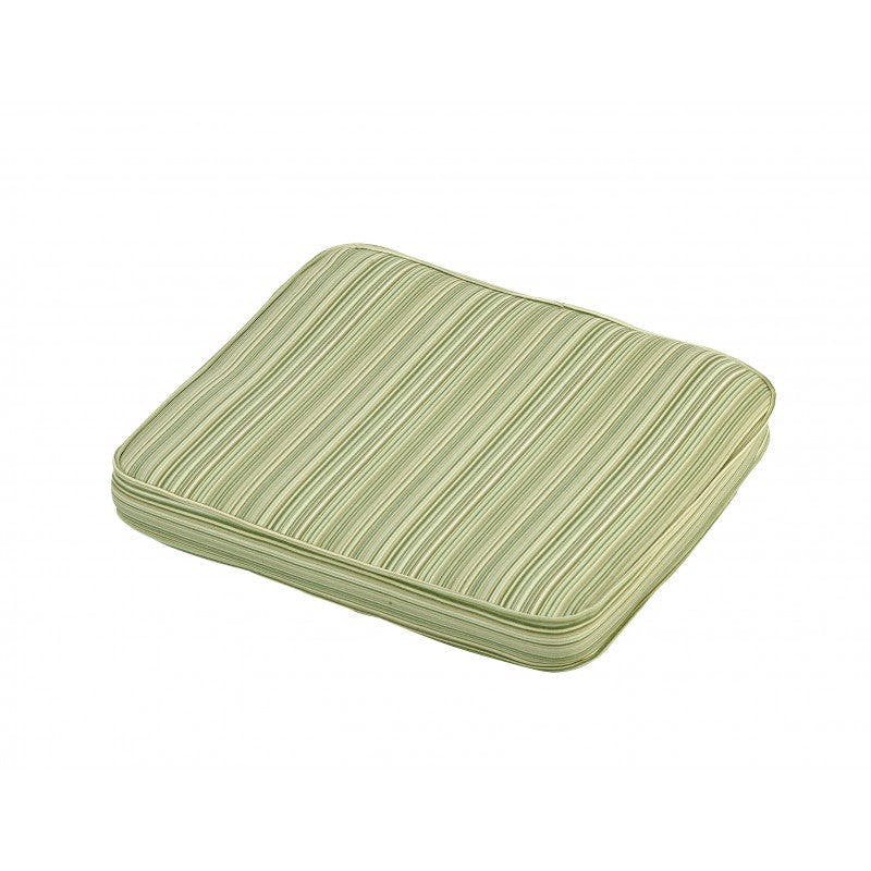 Rackhams Square Garden Seat Cushion (Colour Options Available) - Cotswold Stripe