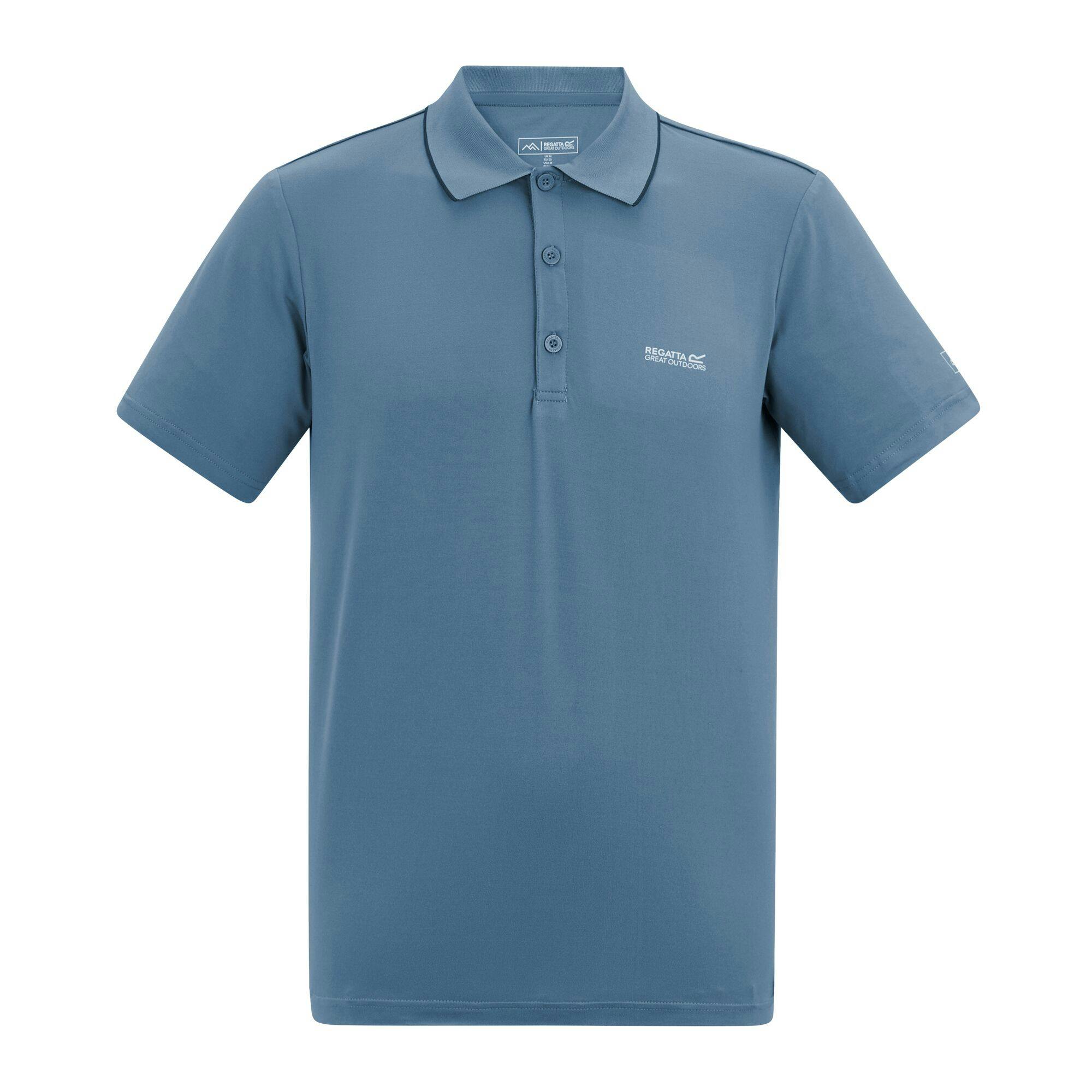 Regatta Men's Blue Maverik Stretch Polo Shirt - China - Xl - China - 95% Polyester/5% Elastane