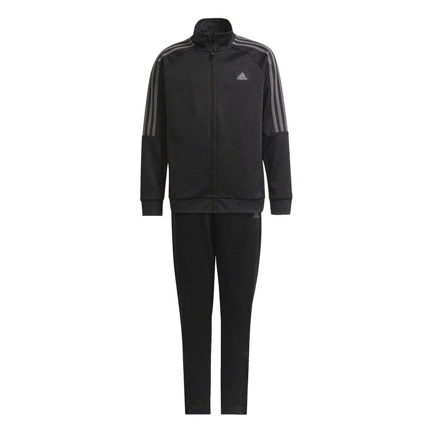 Adidas Boys Black/Grey Sereno Tracksuit - 13-14 Years