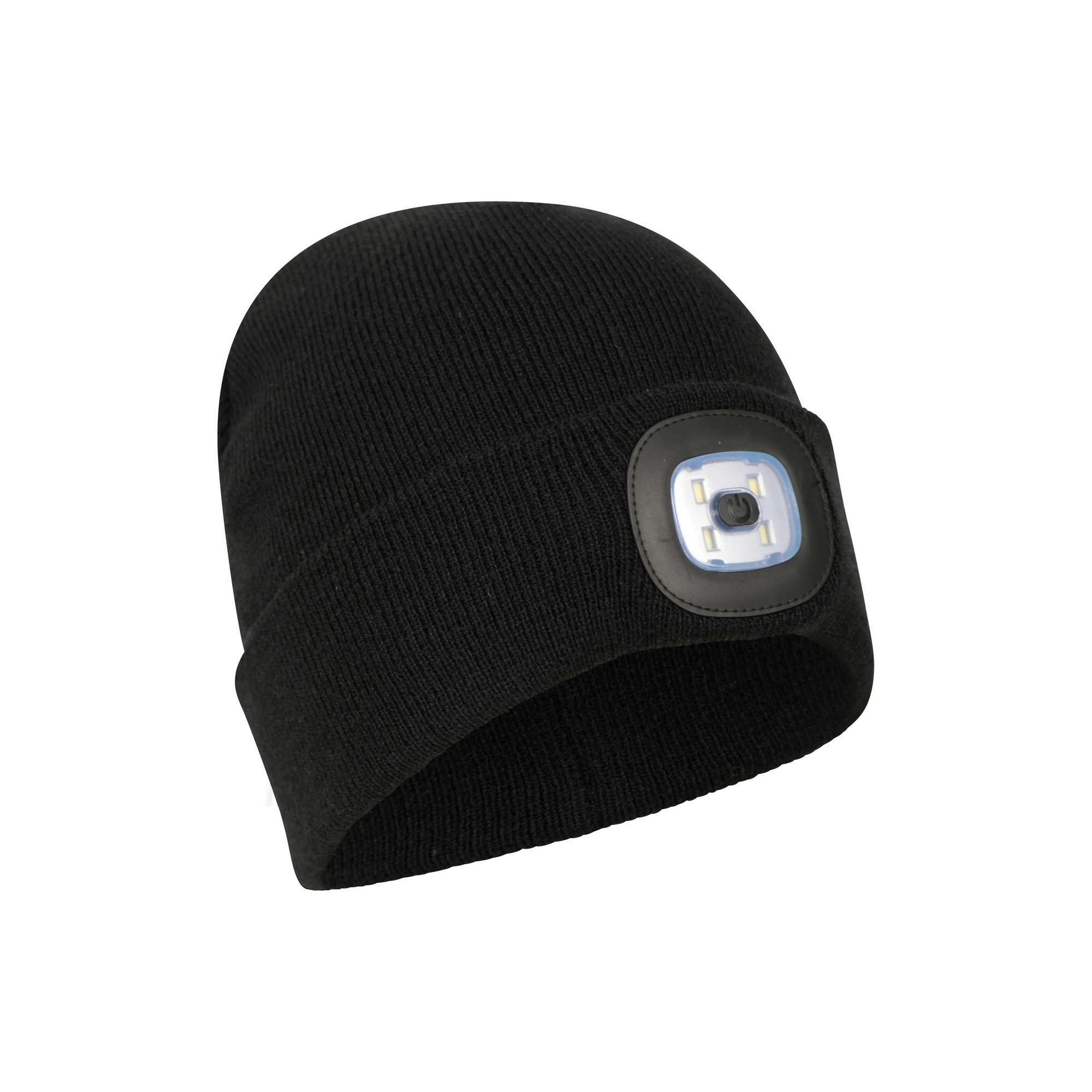 Mountain Warehouse Men's Black Highlands Torch Beanie - One Size - 100% Acrylic