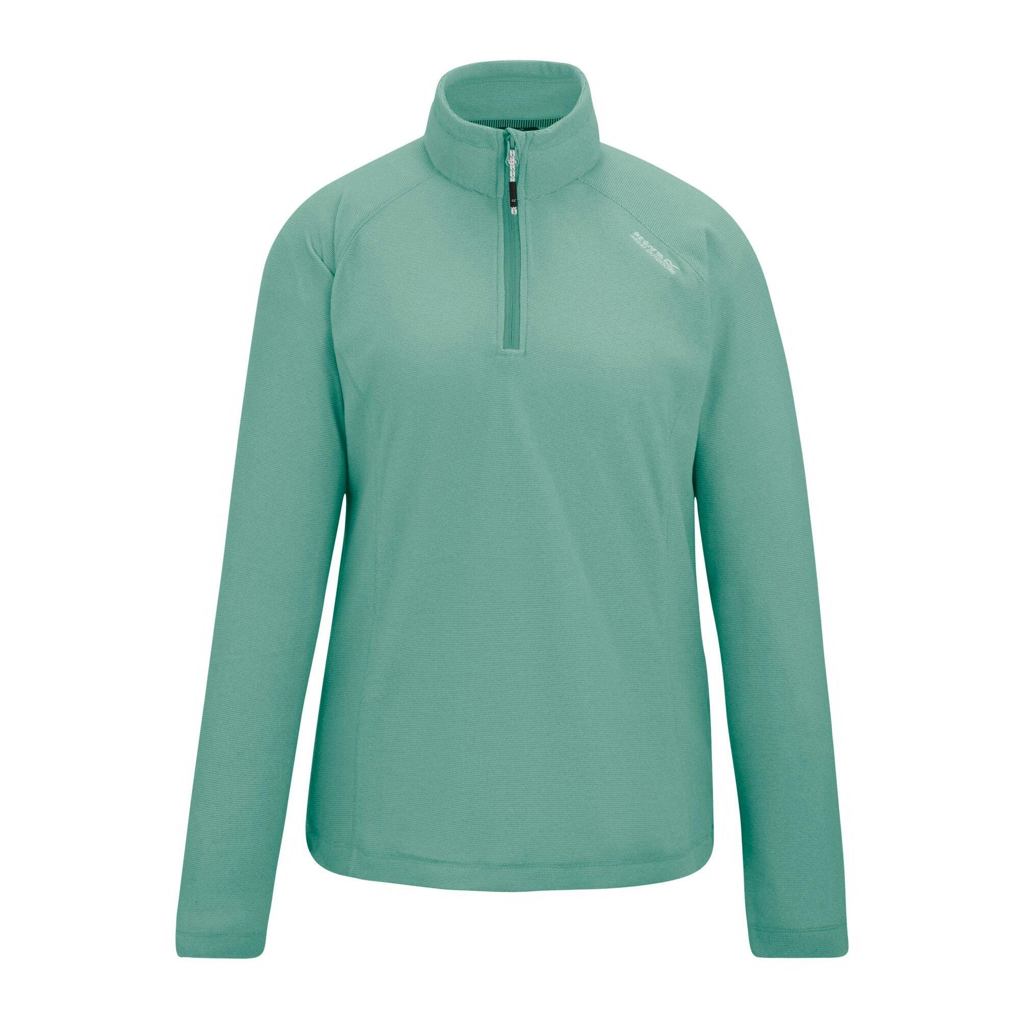 Regatta Women's Great Outdoors Montes Half Zip Fleece Top - Ivy Moss - 8 Uk - Ivy Moss - 100% Polyester