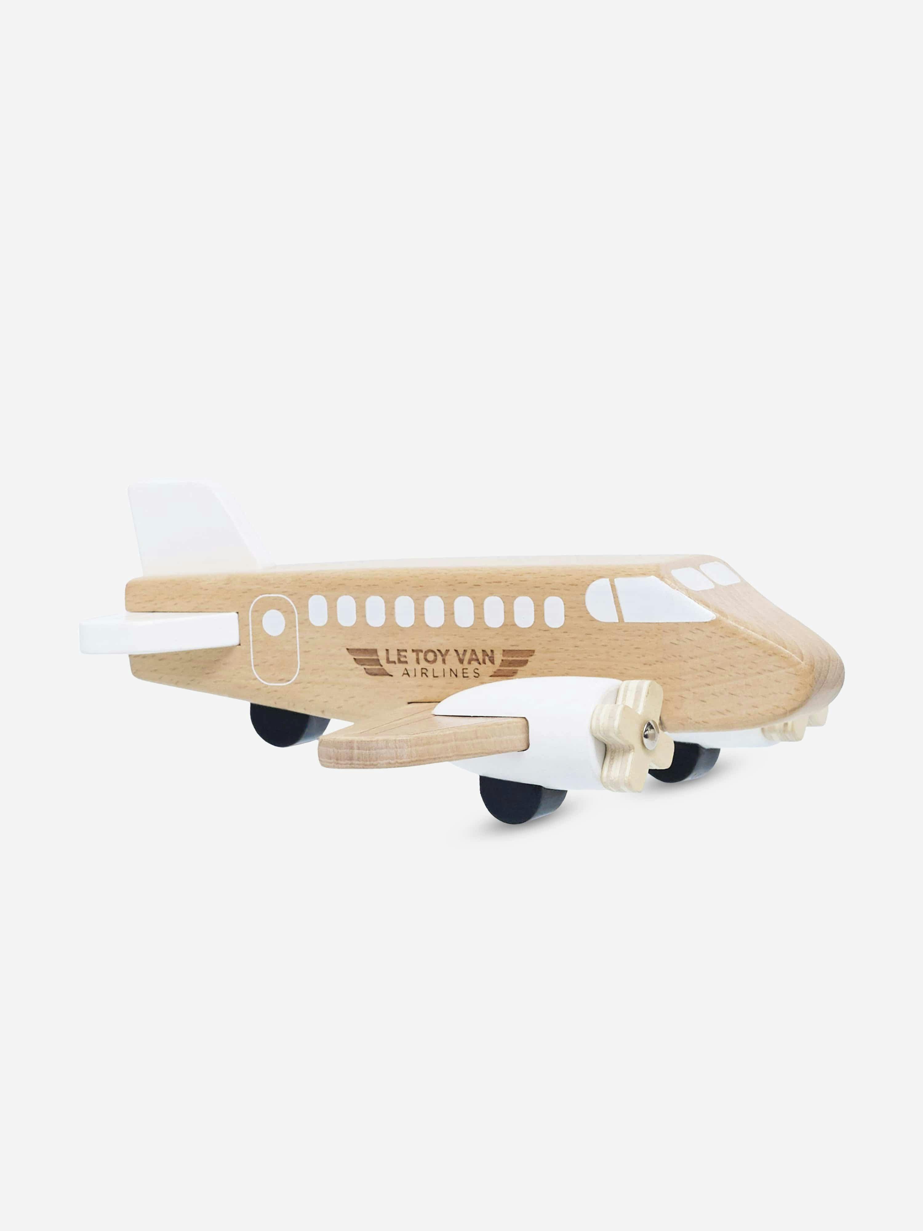 Le Toy Van Beige Wooden Toy Plane (W:21.3 X D:21 X H:7cm) - One Size