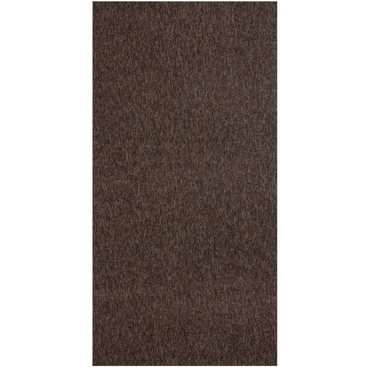 Rackhams Brown Flex Low Pile Solid Rug - 80X150 Cm